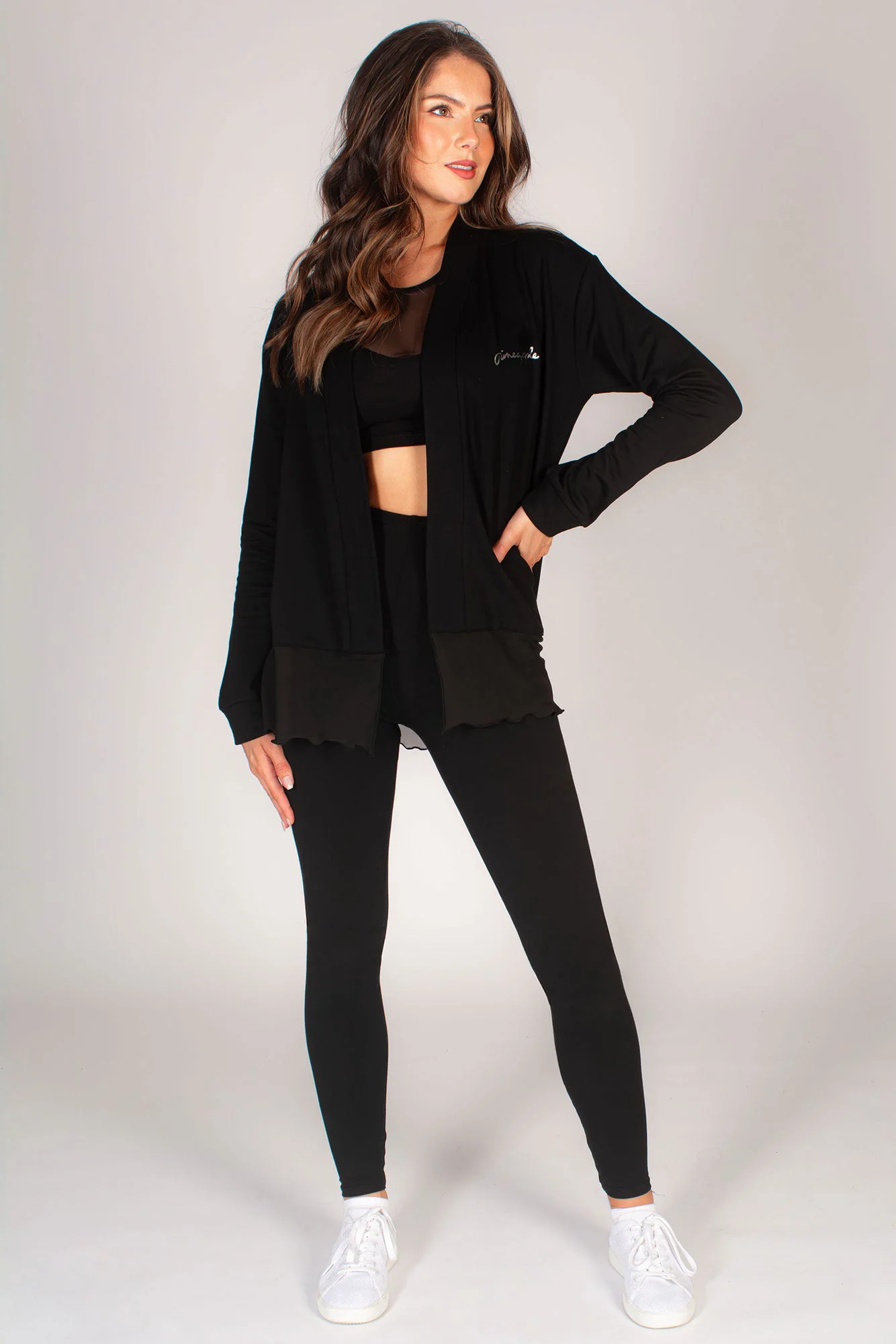 Mesh Hem Cardigan - Image 2