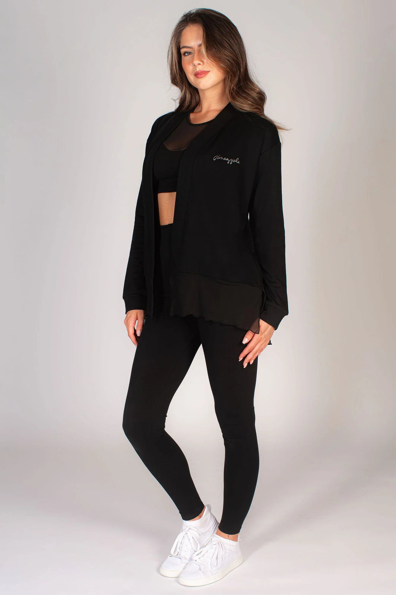 Mesh Hem Cardigan - Image 3
