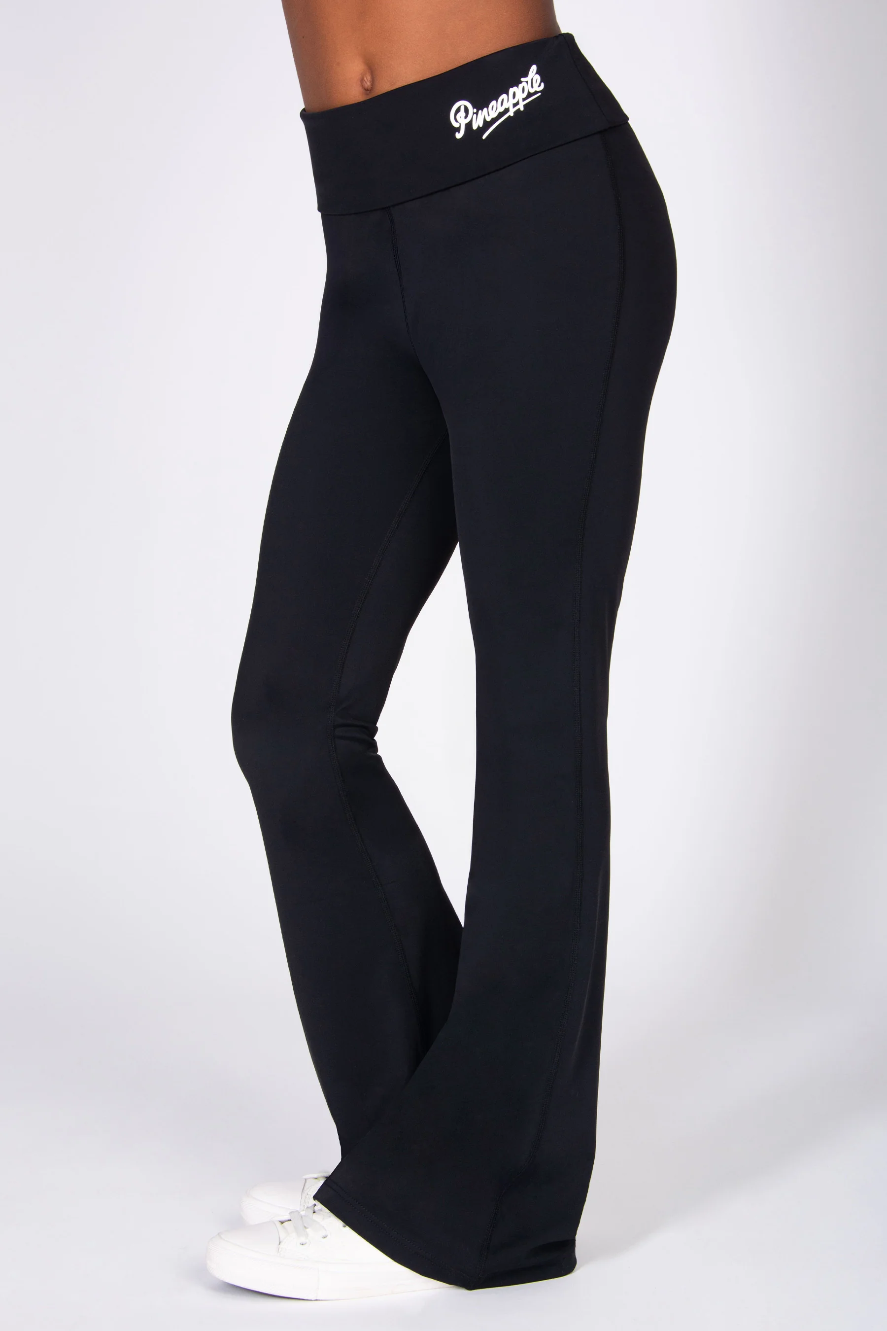 Active Fold Down Waistband Flare Trousers
