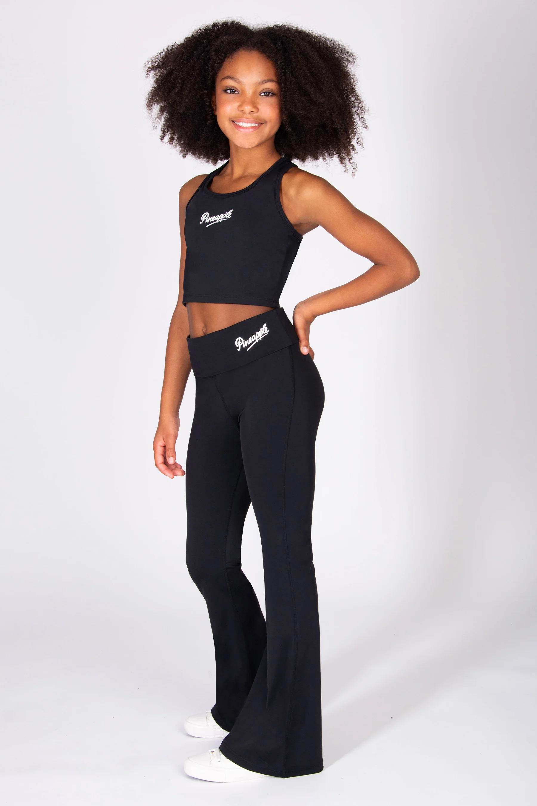 Active Fold Down Waistband Flare Trousers - Image 5