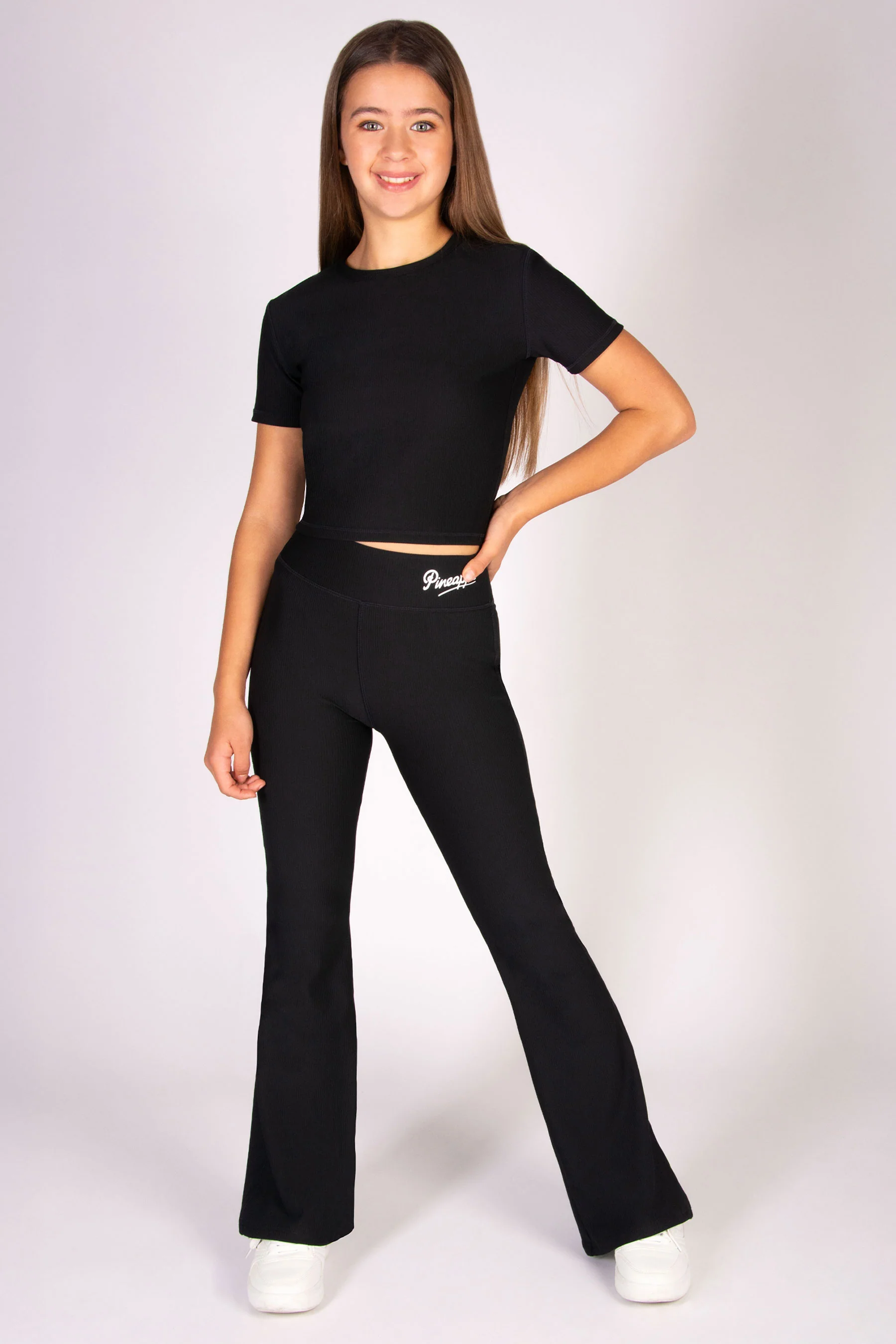 Rib Short Sleeve Crop Top - Image 2