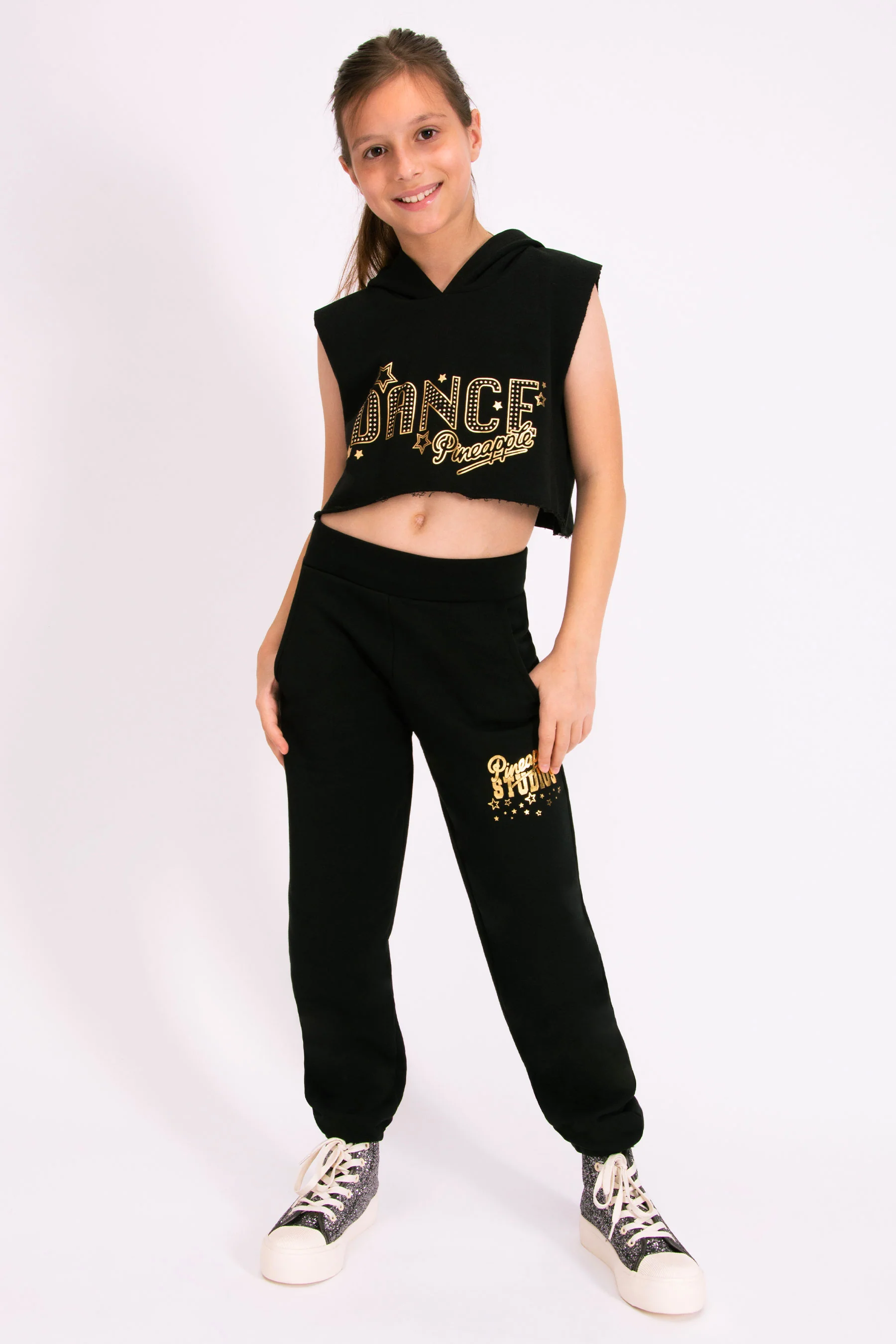Sleeveless Dance Crop Hoodie - Image 4