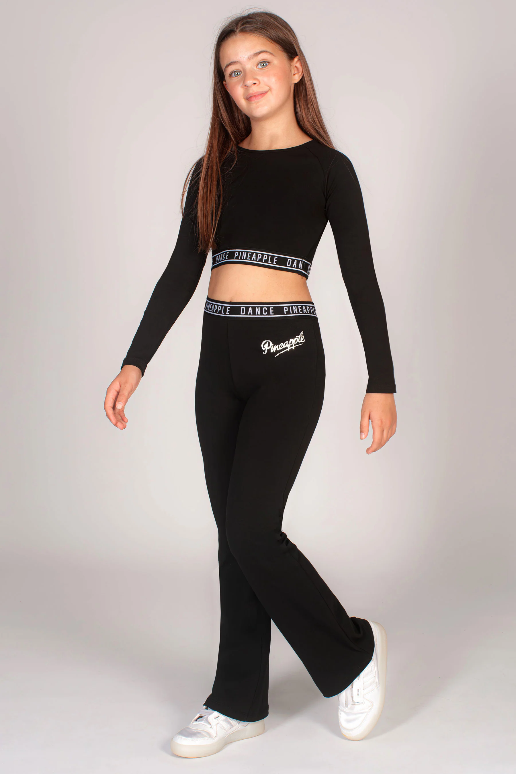 Tape Long Sleeve Crop Top - Image 3