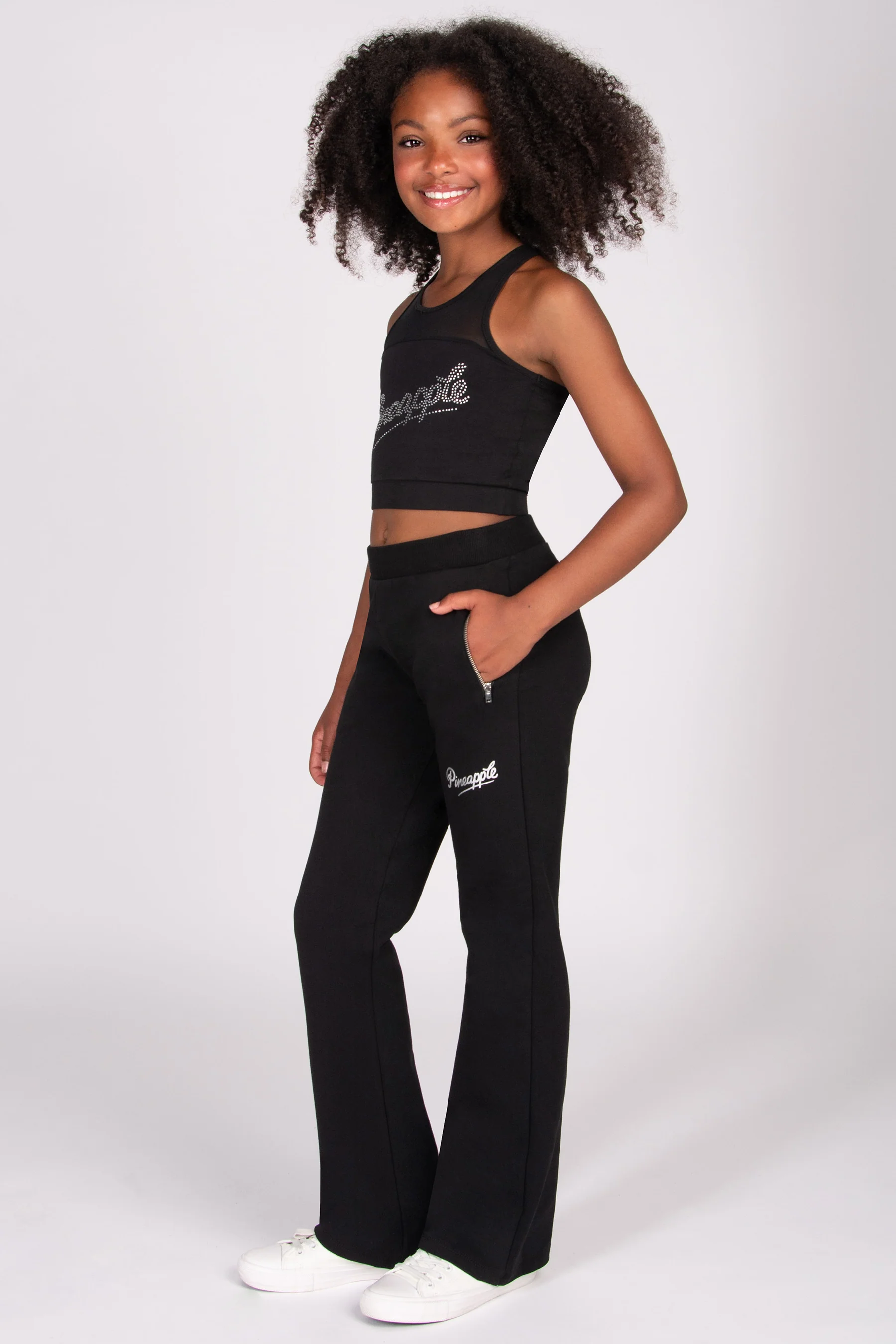 Zip Flare Trousers - Image 4