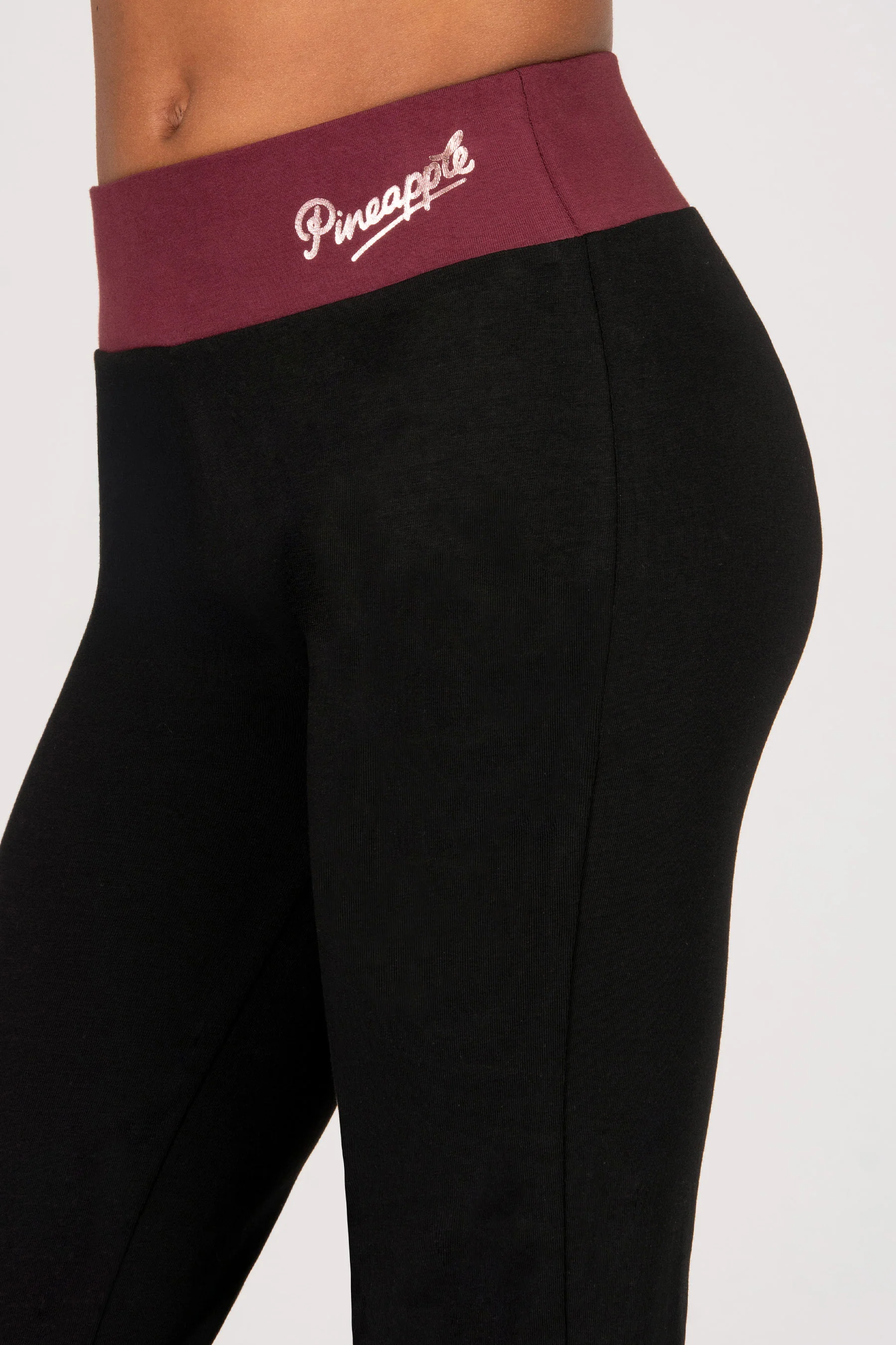 Contrast Band Bootcut Jersey Trousers - Image 3