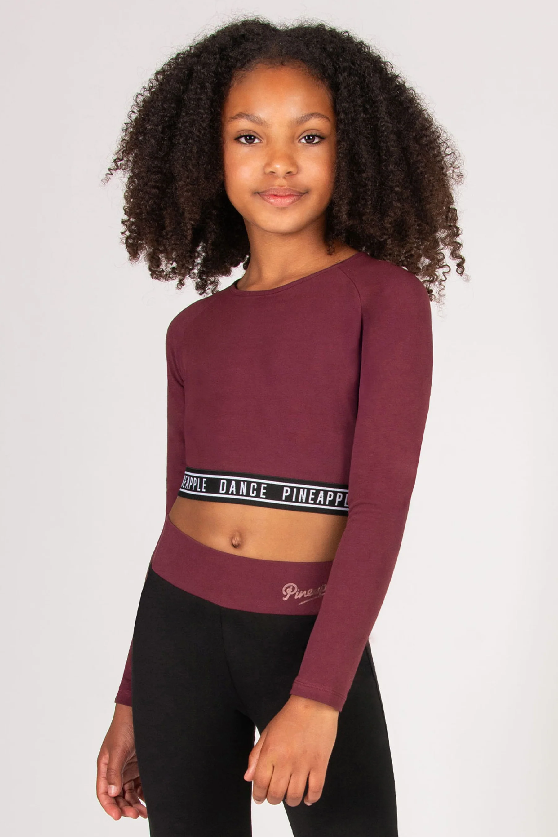 Tape Long Sleeve Crop Top