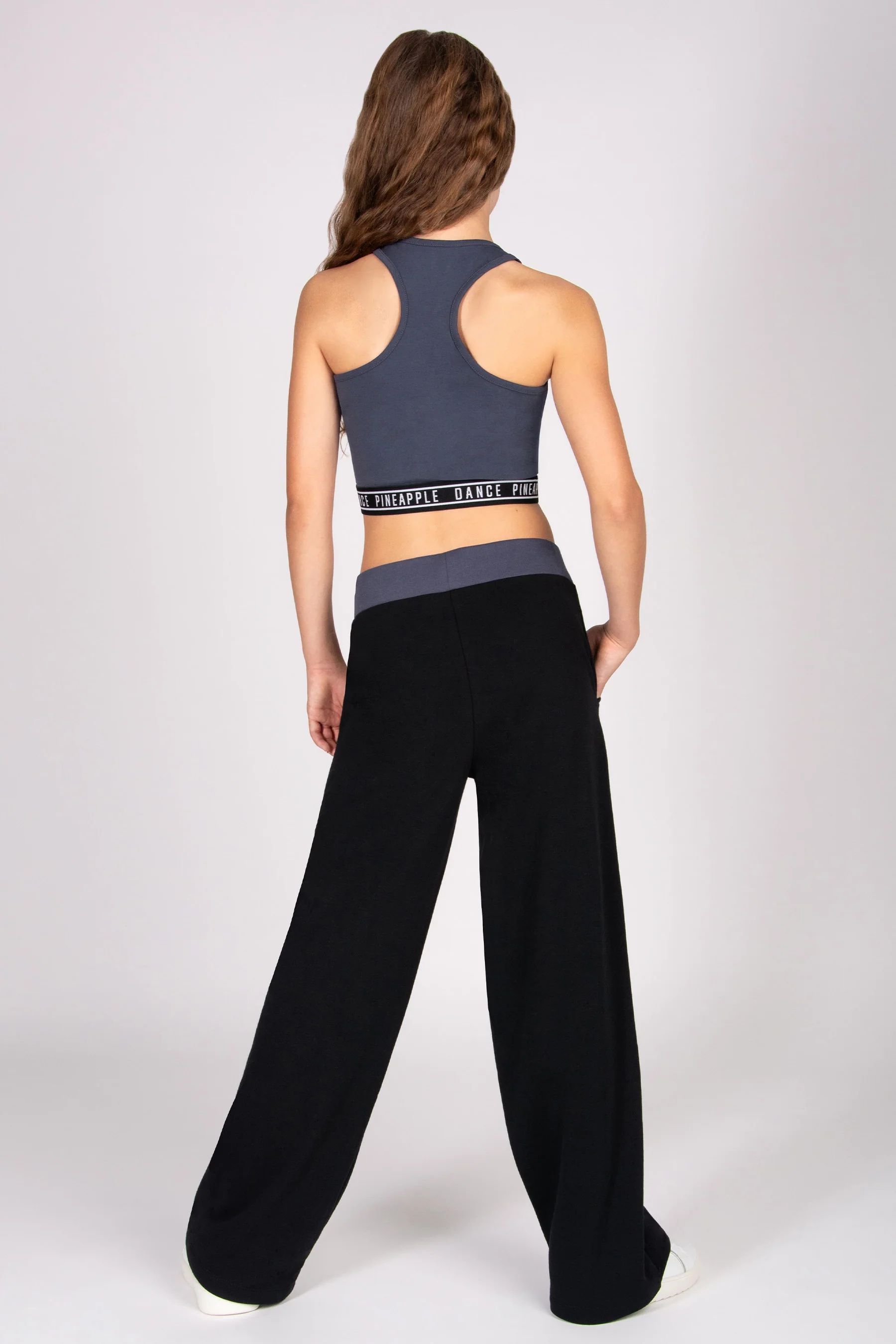Contrast Band Wide Leg Joggers - Image 4