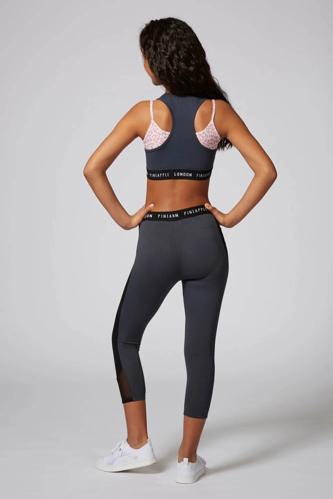 Contrast Mesh Leggings - Image 4