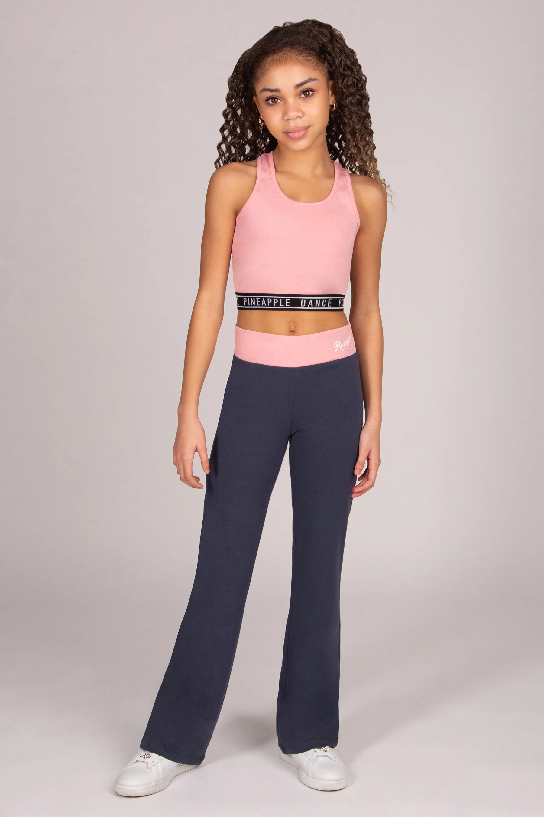 Contrast Band Bootcut Jersey Trousers - Image 2