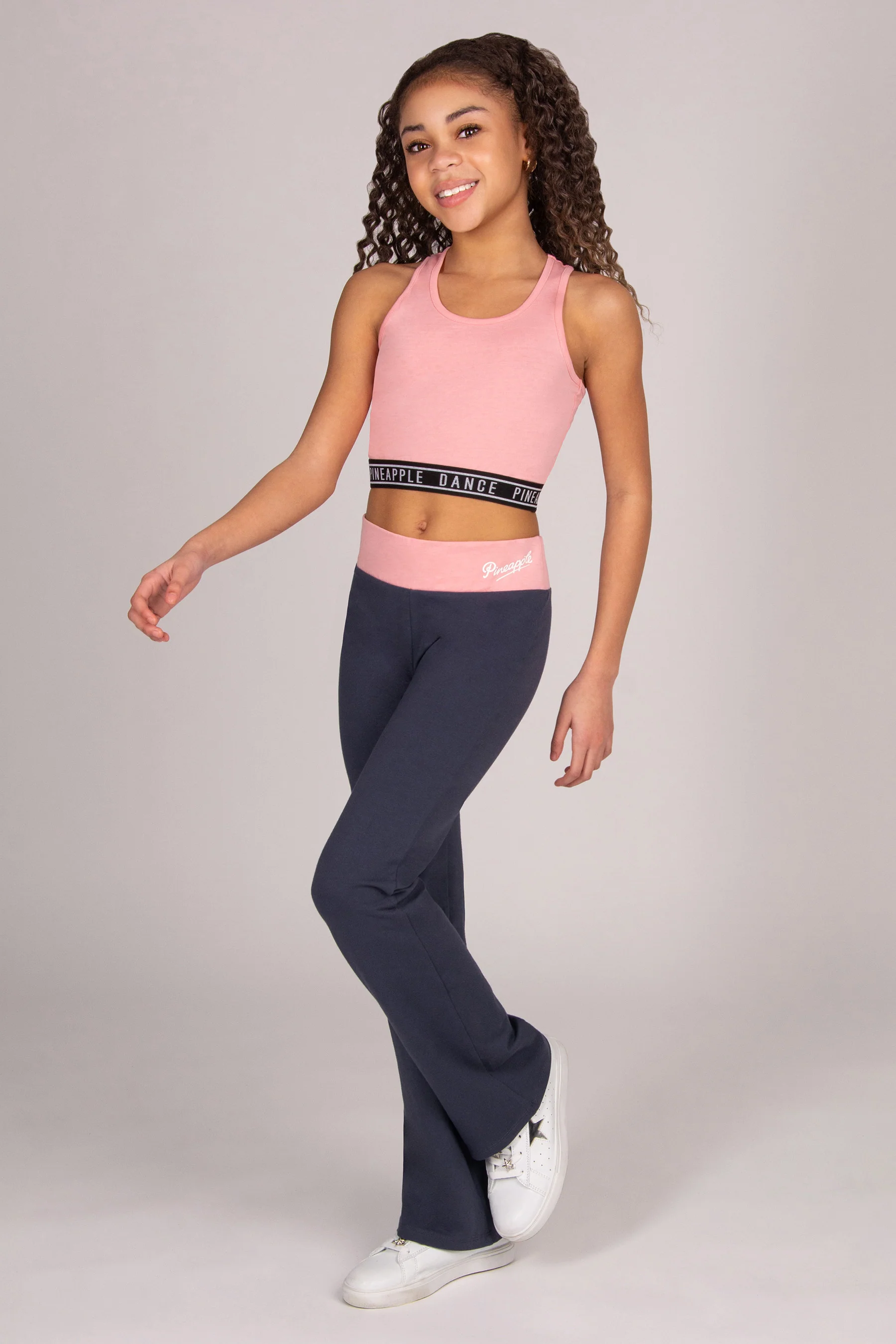 Contrast Band Bootcut Jersey Trousers - Image 3