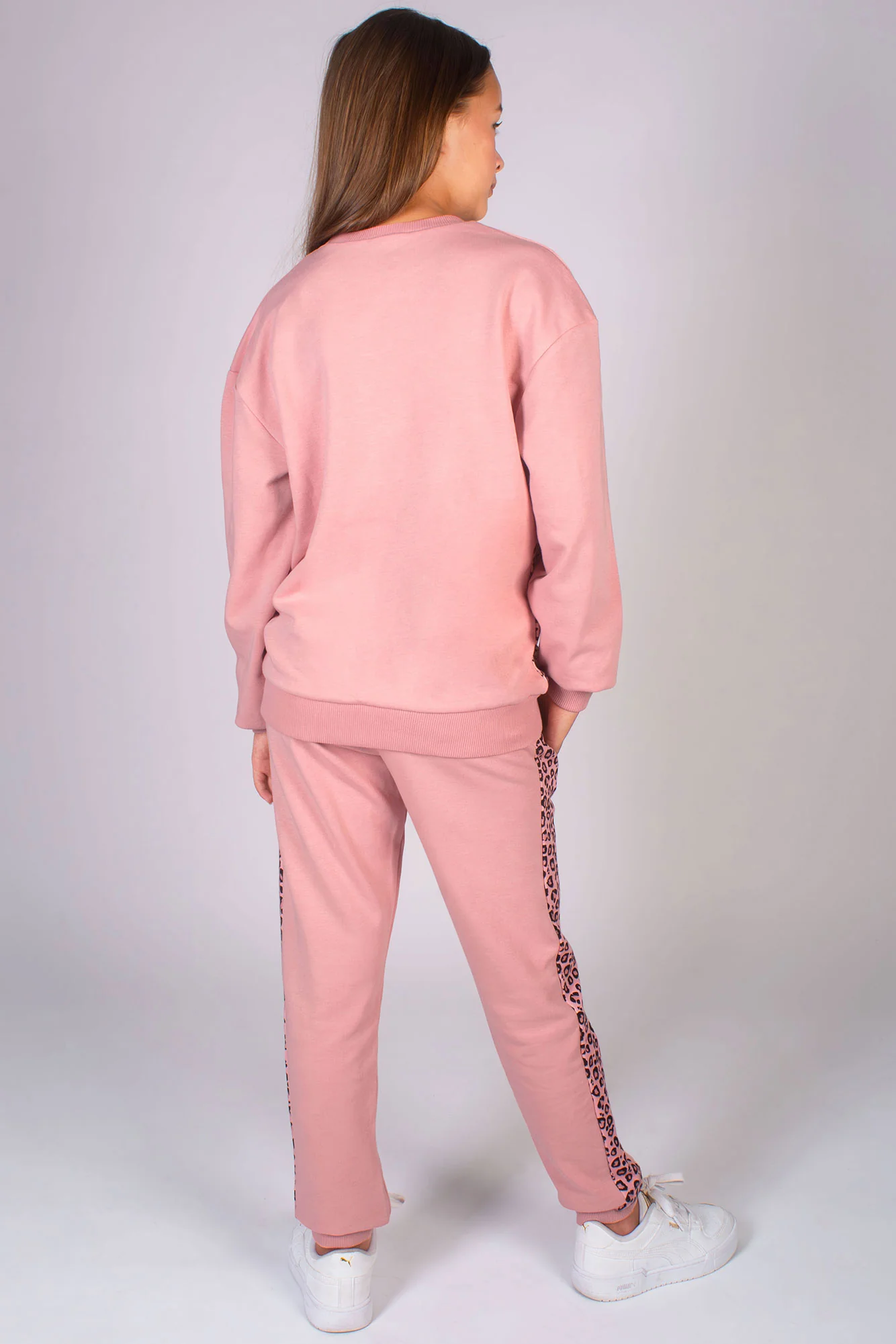 Leopard Panel Joggers - Image 4