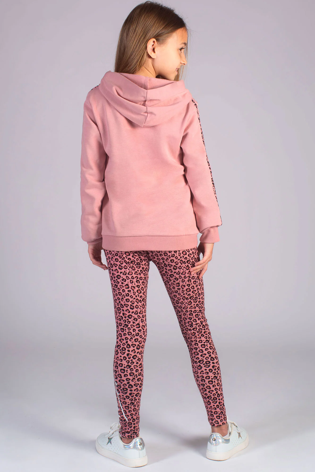 Leopard Stripe Logo Hoodie - Image 4