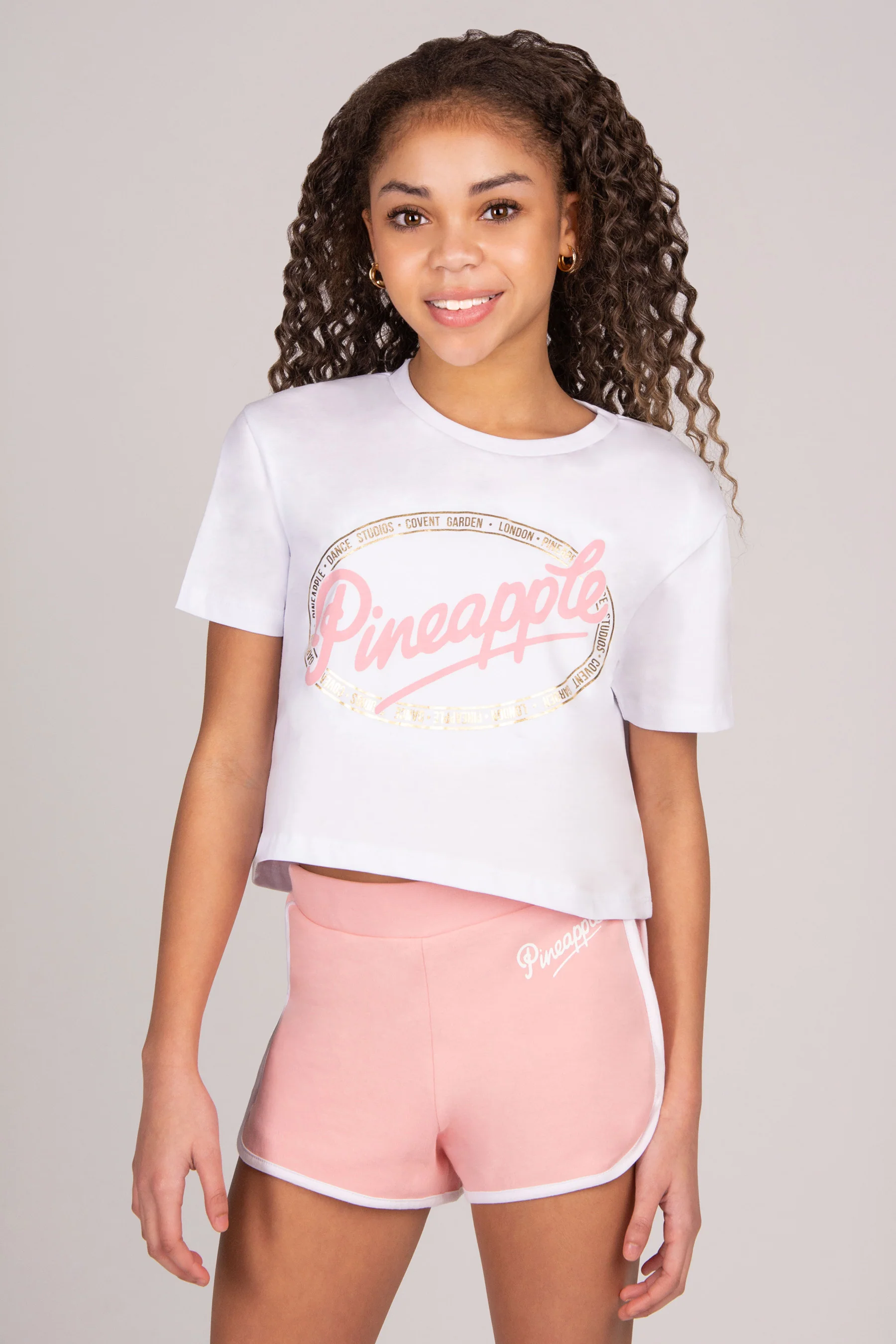 Pineapple Stamp Crop T-Shirt