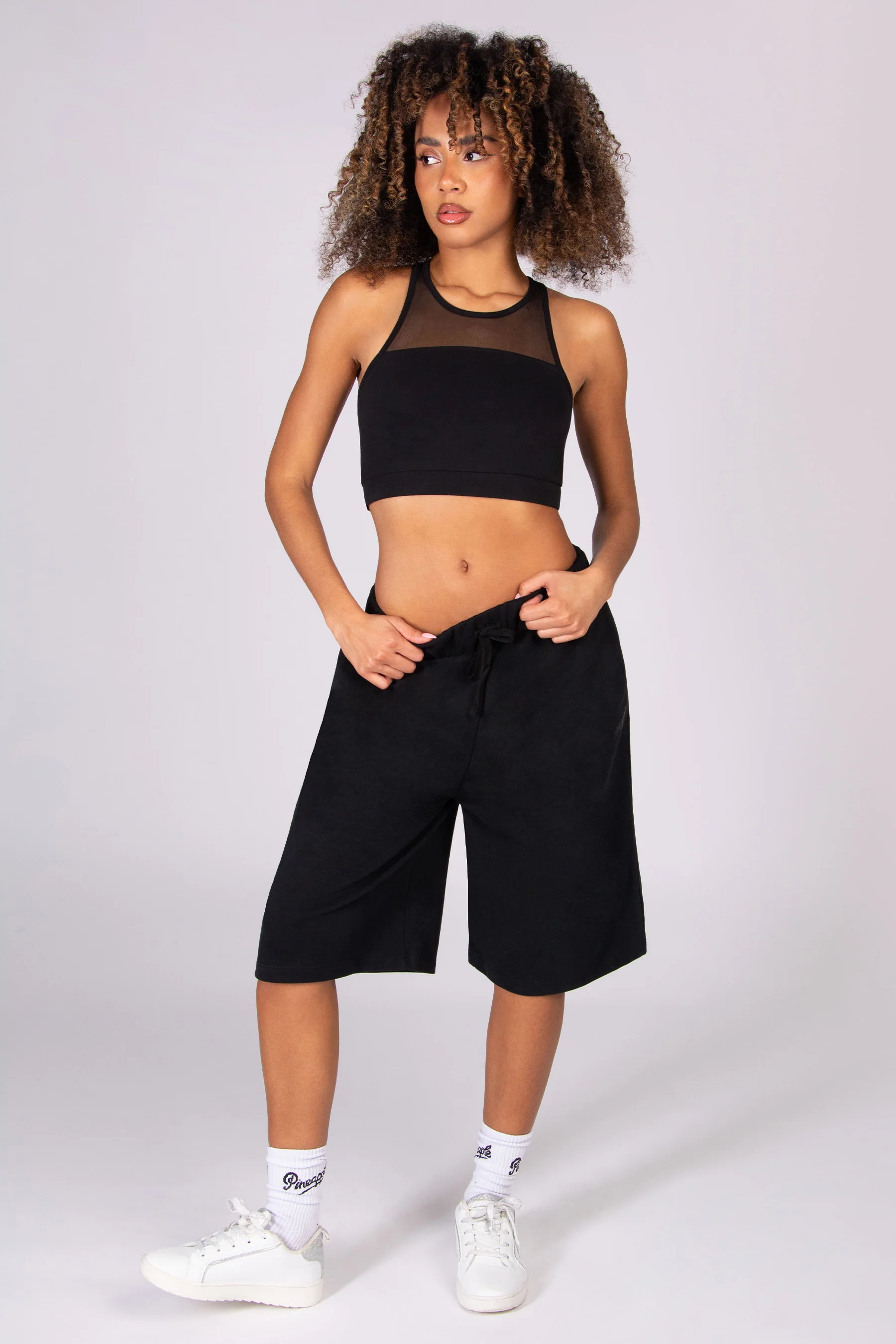 Unisex Cut Off Trackpant Shorts - Image 4