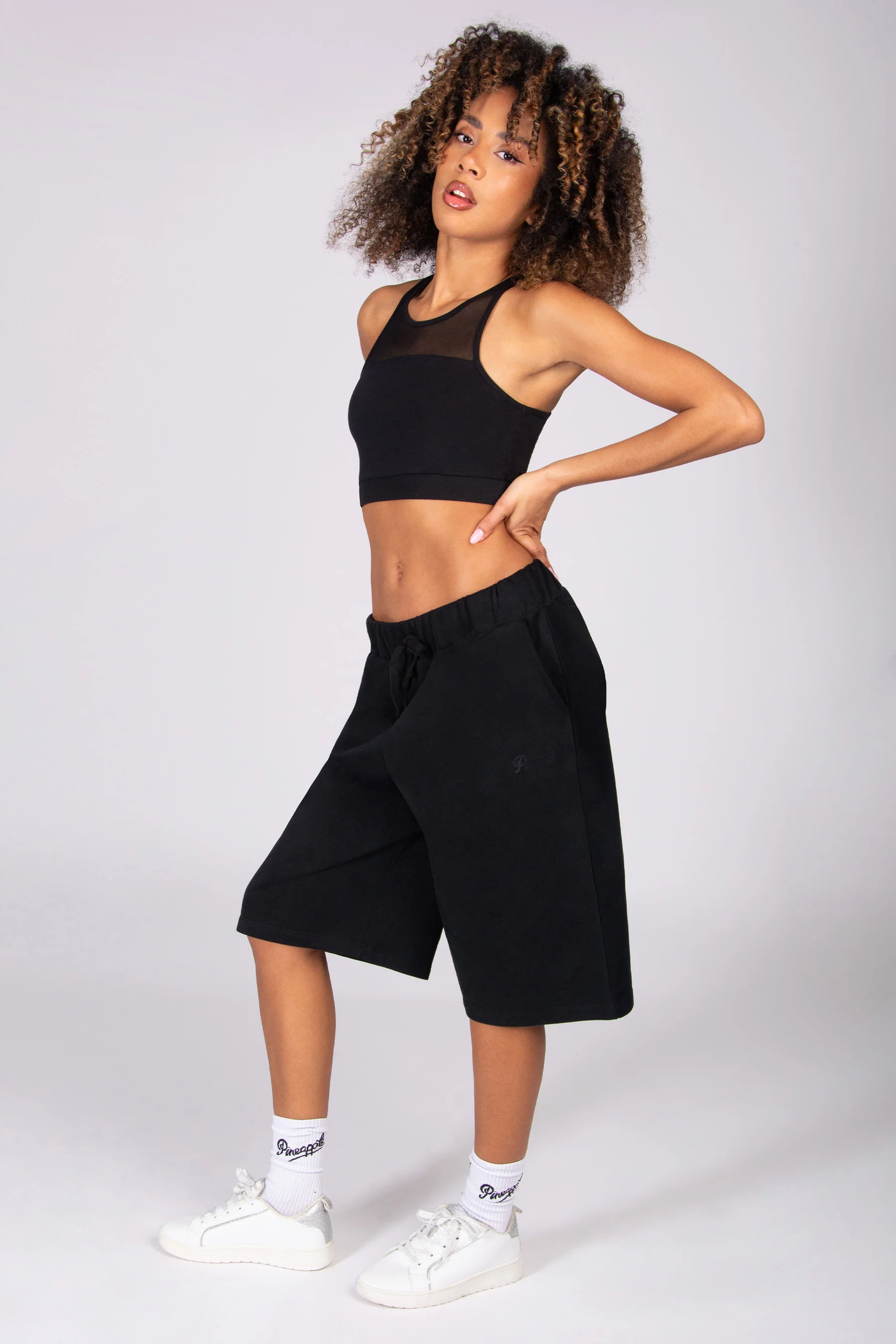 Unisex Cut Off Trackpant Shorts - Image 6
