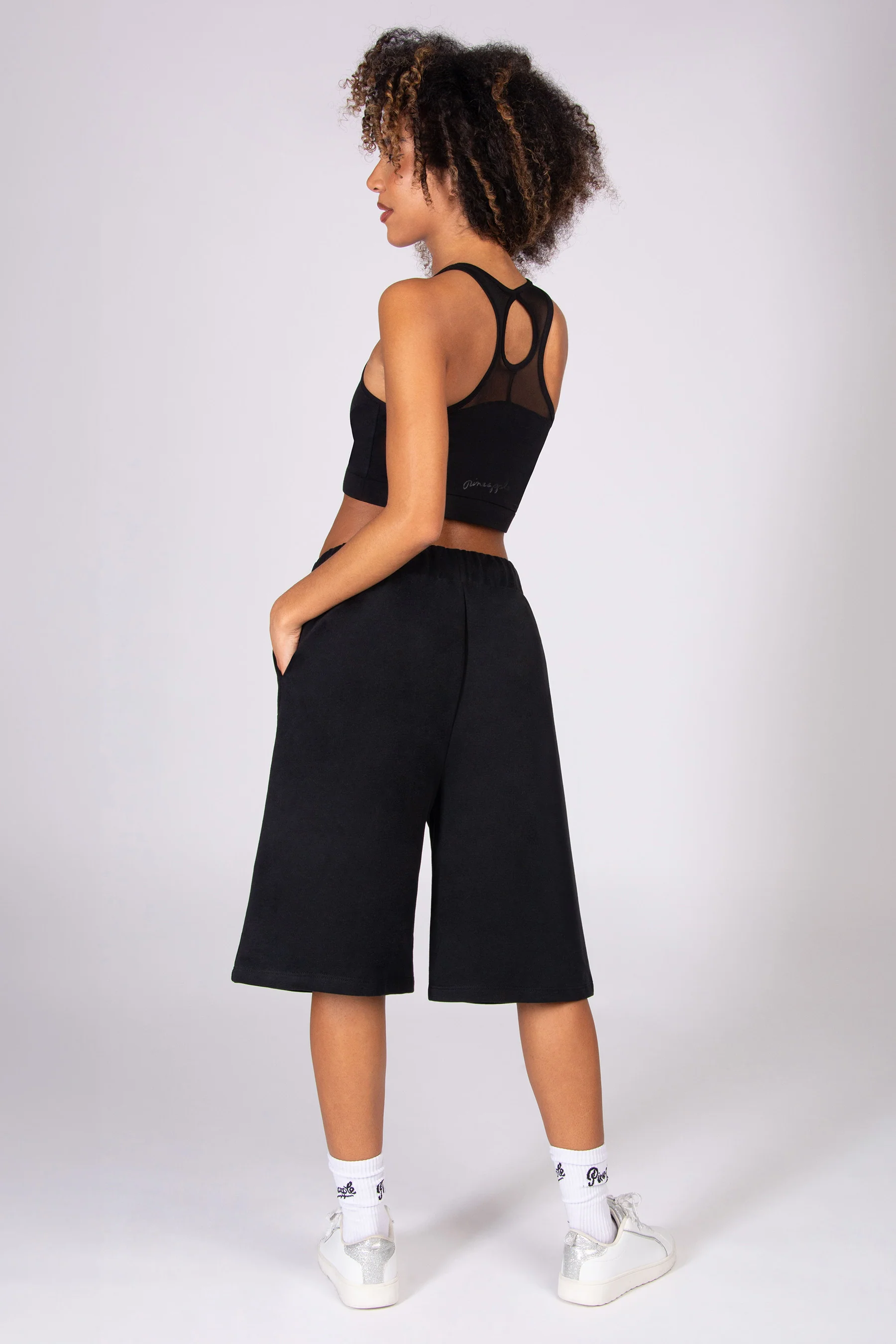 Unisex Cut Off Trackpant Shorts - Image 7