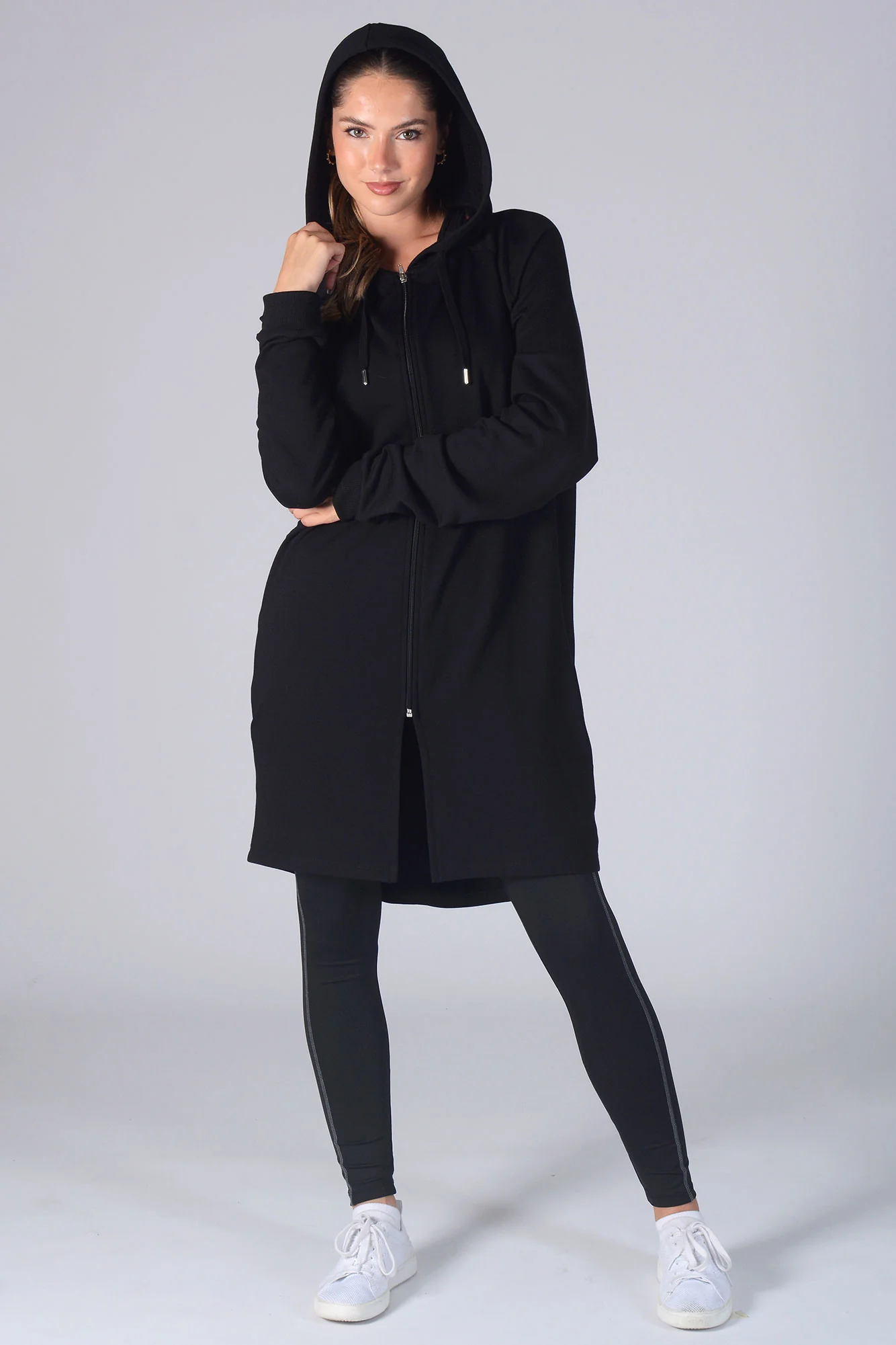 Longline Zip Hoodie - Image 3