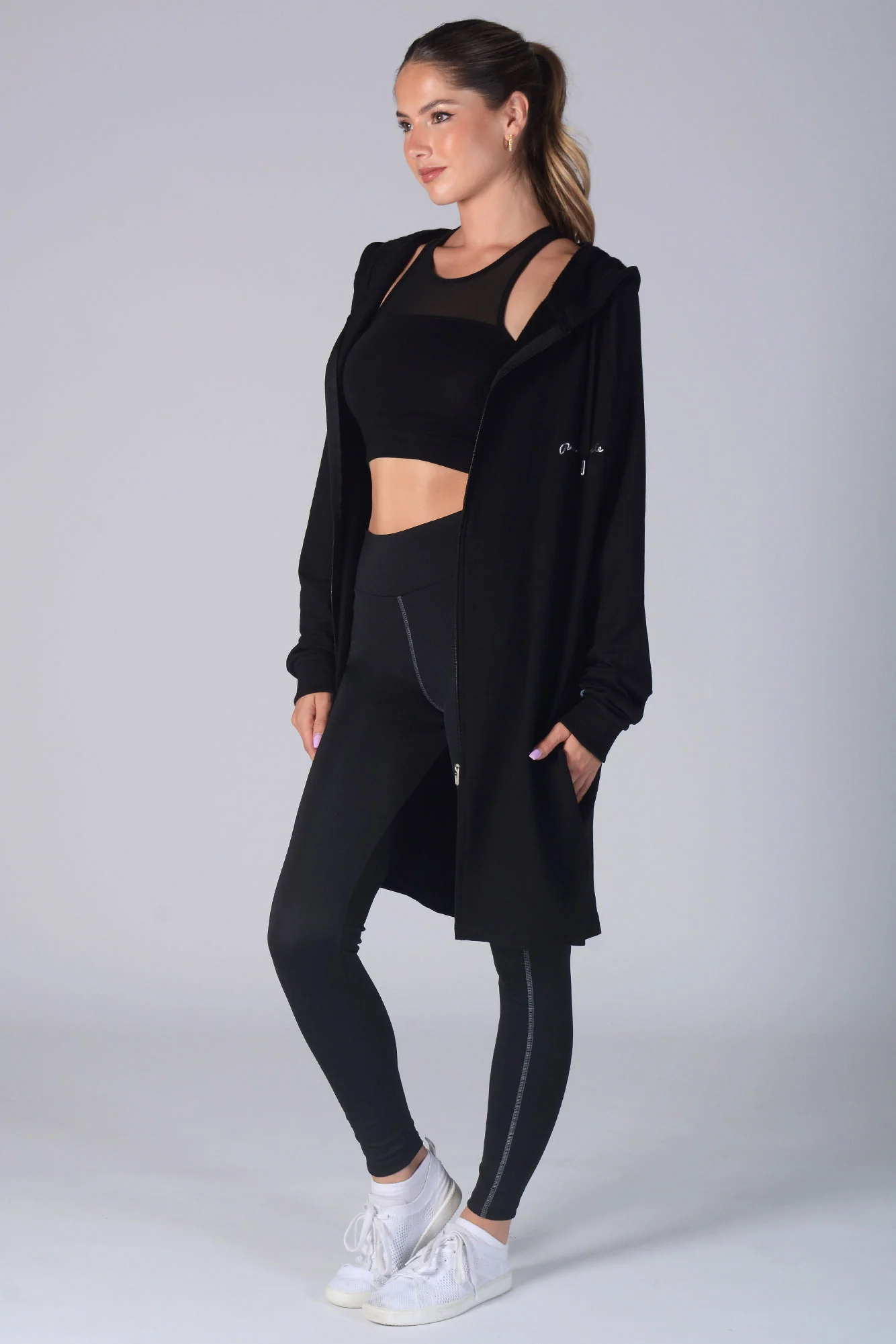 Longline Zip Hoodie - Image 4