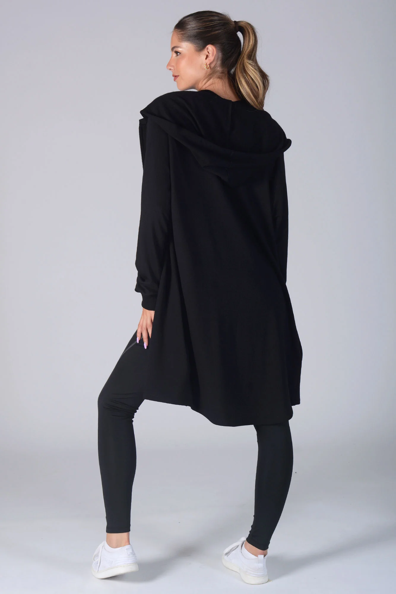 Longline Zip Hoodie - Image 5