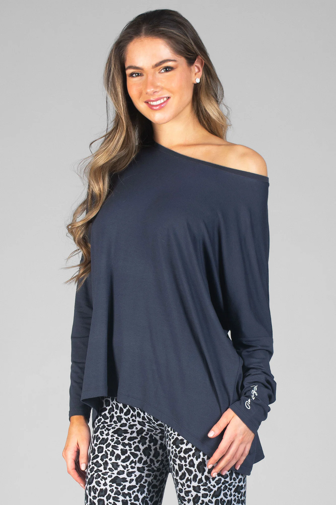 Script Long Sleeve Top - Image 2