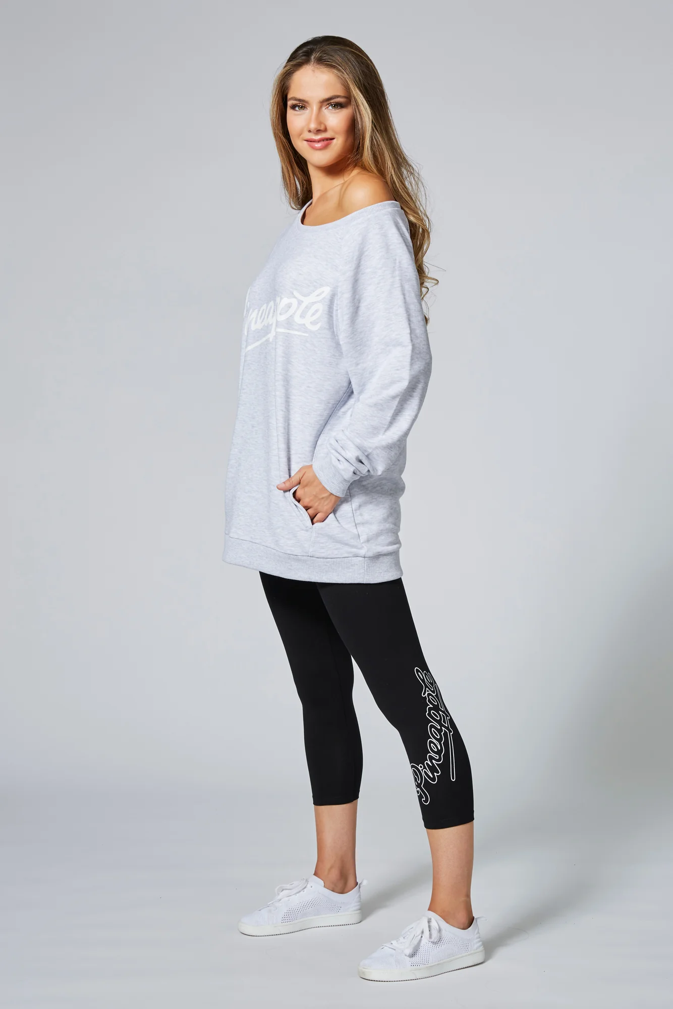 Logo Crop Leggings - Image 3
