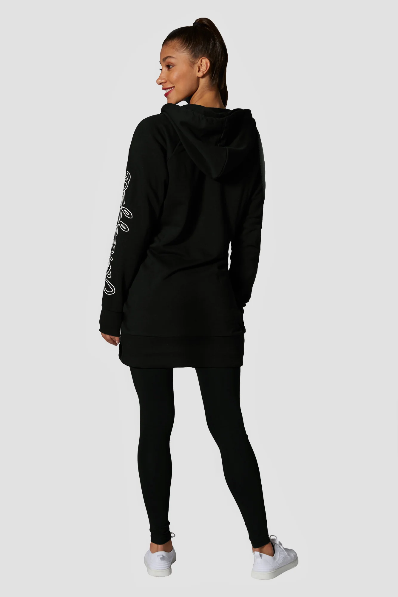 Longline Logo Hoodie - Image 4