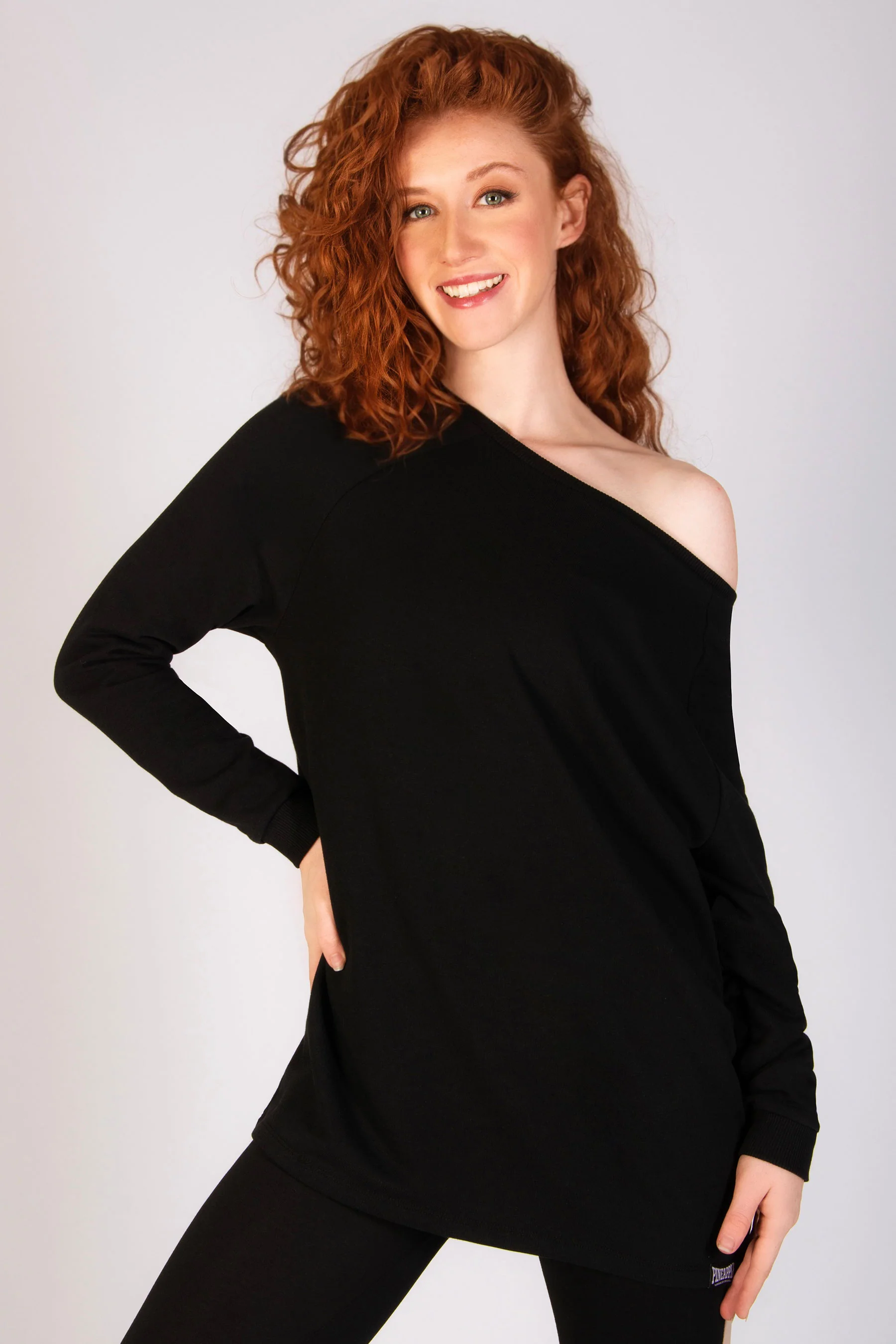 Longline Off Shoulder Sweater - Image 2