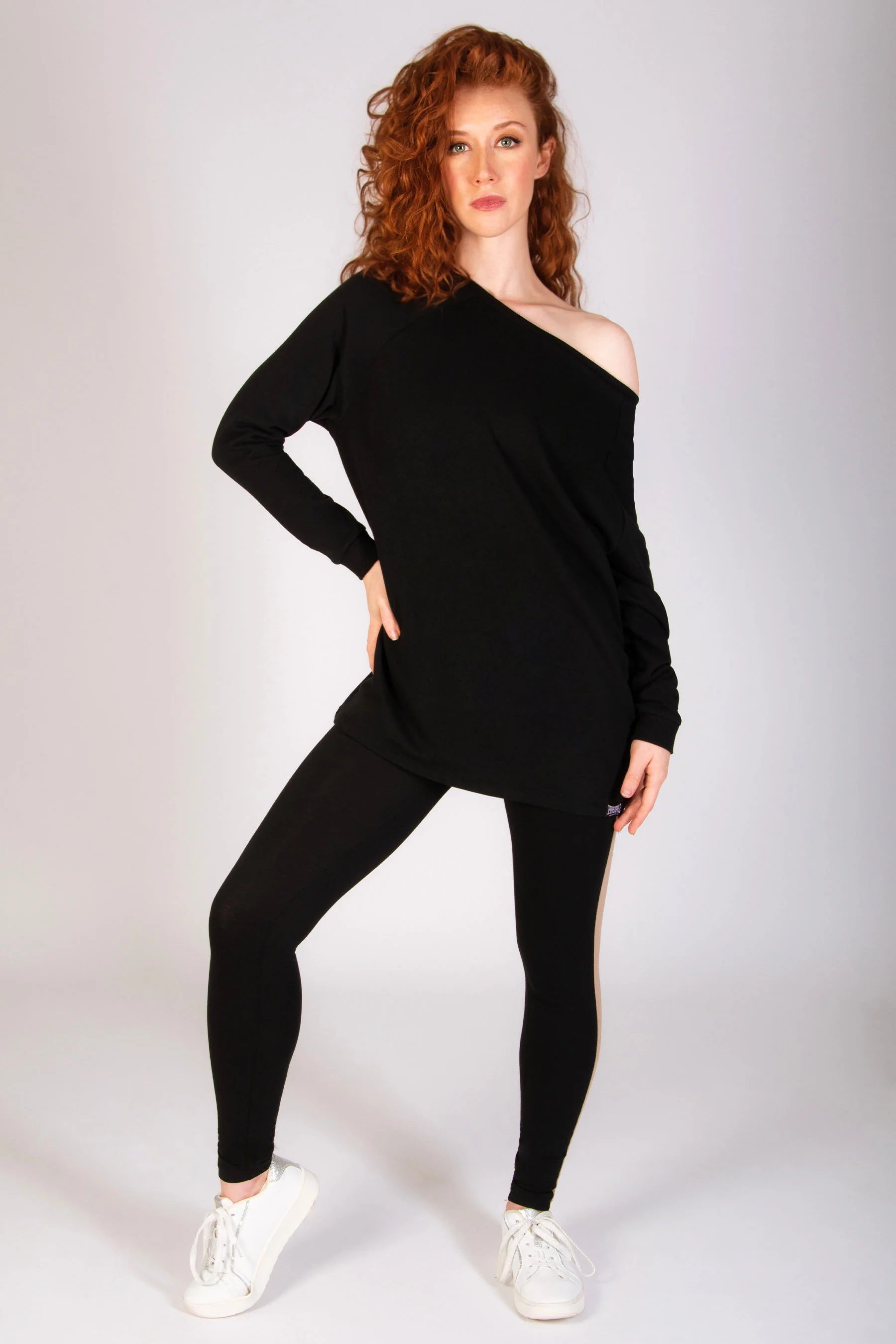 Longline Off Shoulder Sweater - Image 3