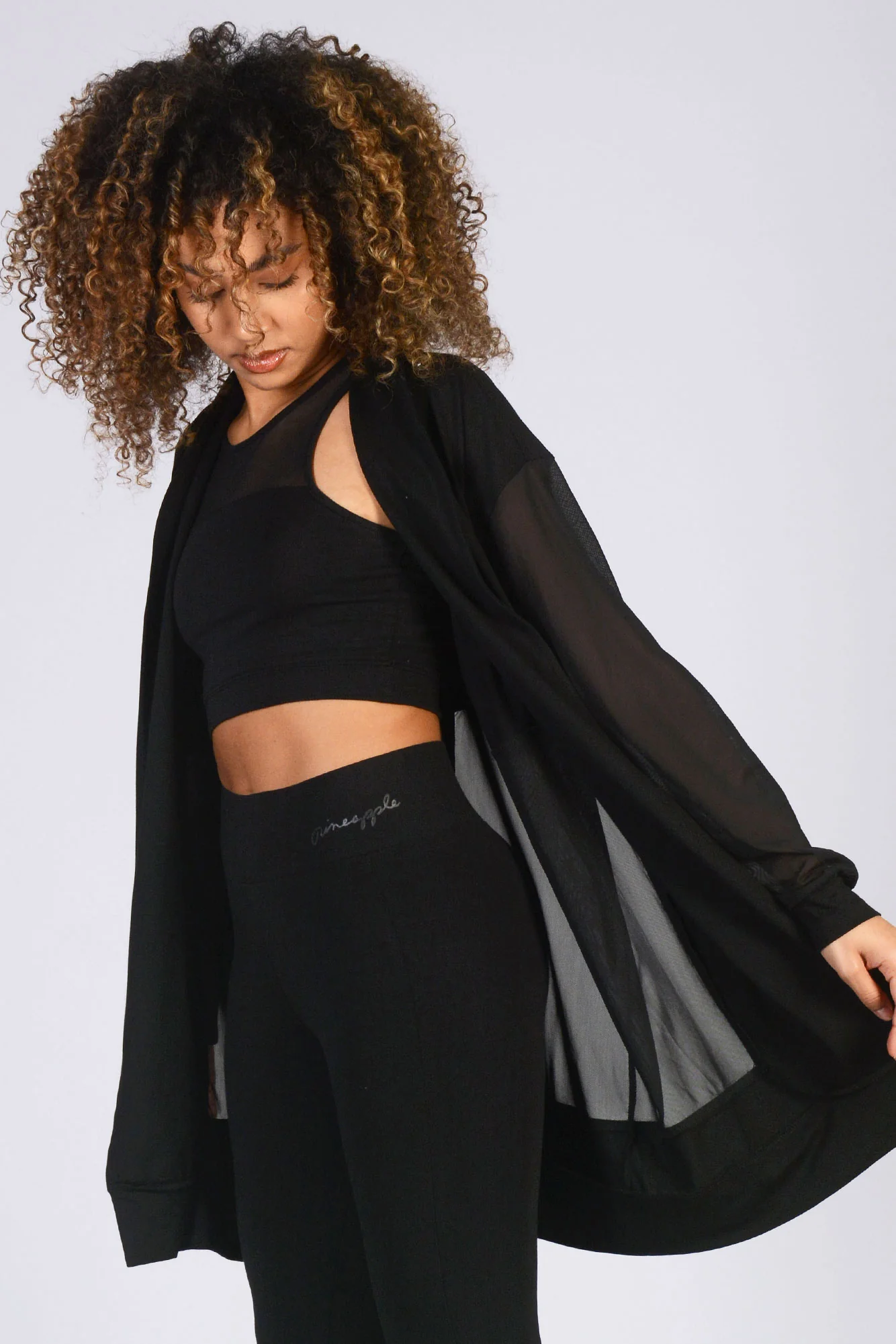 Monroe Longline Mesh Cardigan - Image 2