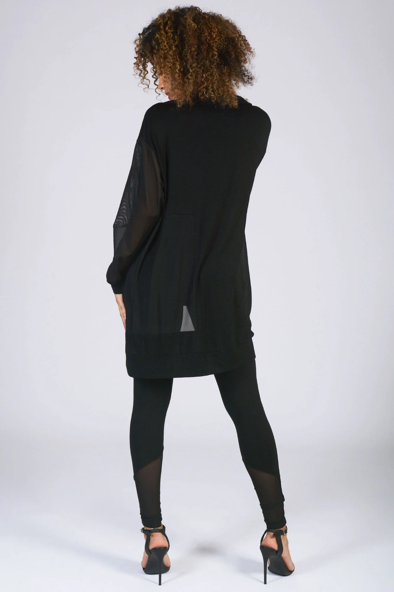 Monroe Longline Mesh Cardigan - Image 4