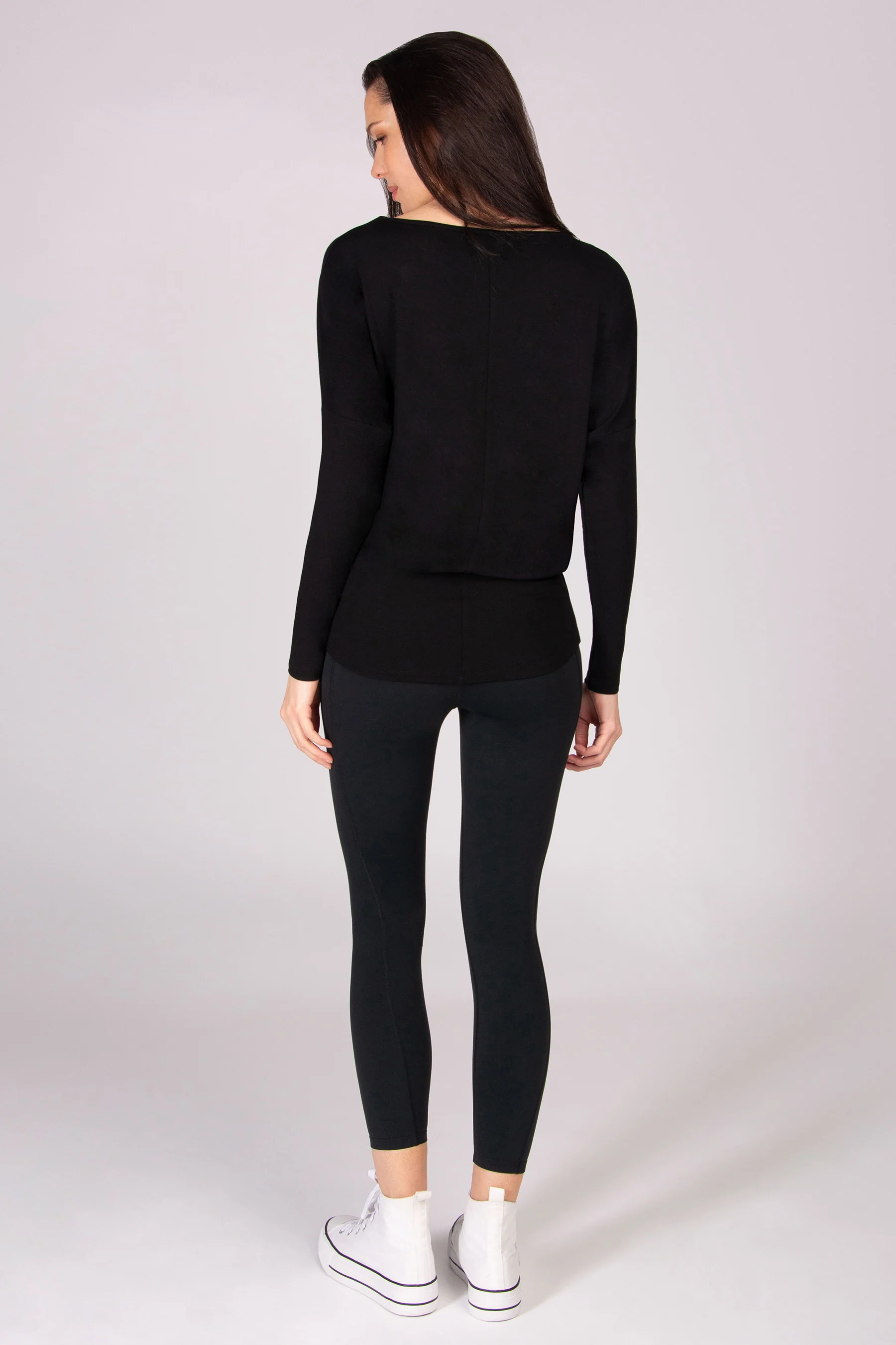 Monroe V Neck Long Sleeve Jersey Top - Image 5