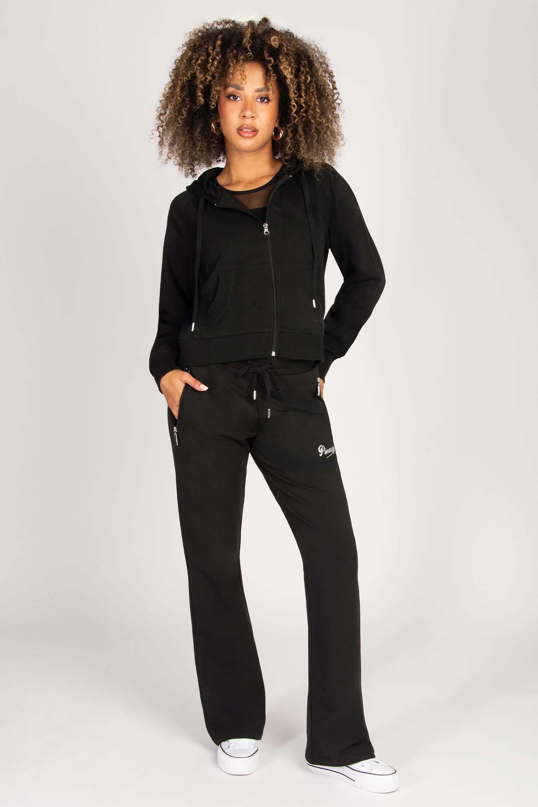 Pineapple Zip Flare Trousers - Image 4