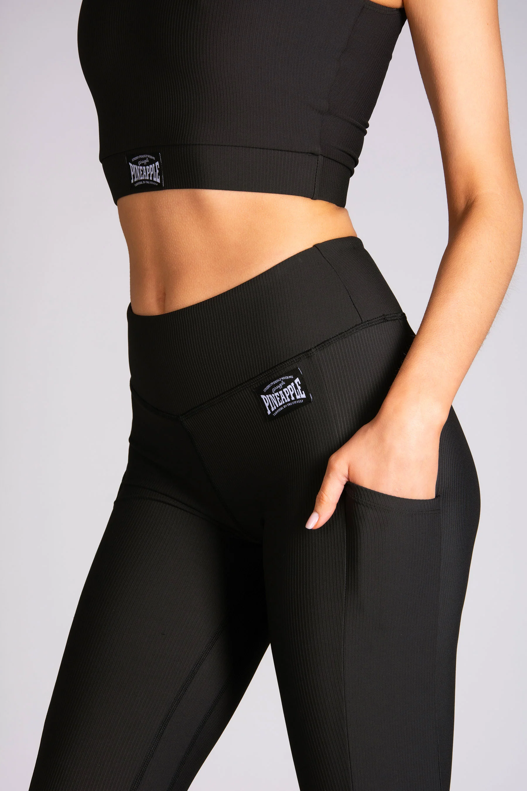 Rib Leggings with Pockets - Image 2