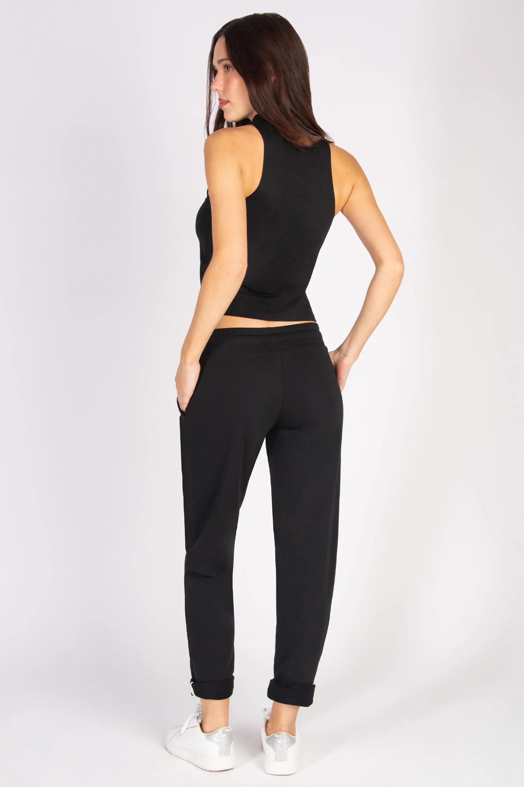 Straight Fit Roll Hem Joggers - Image 8