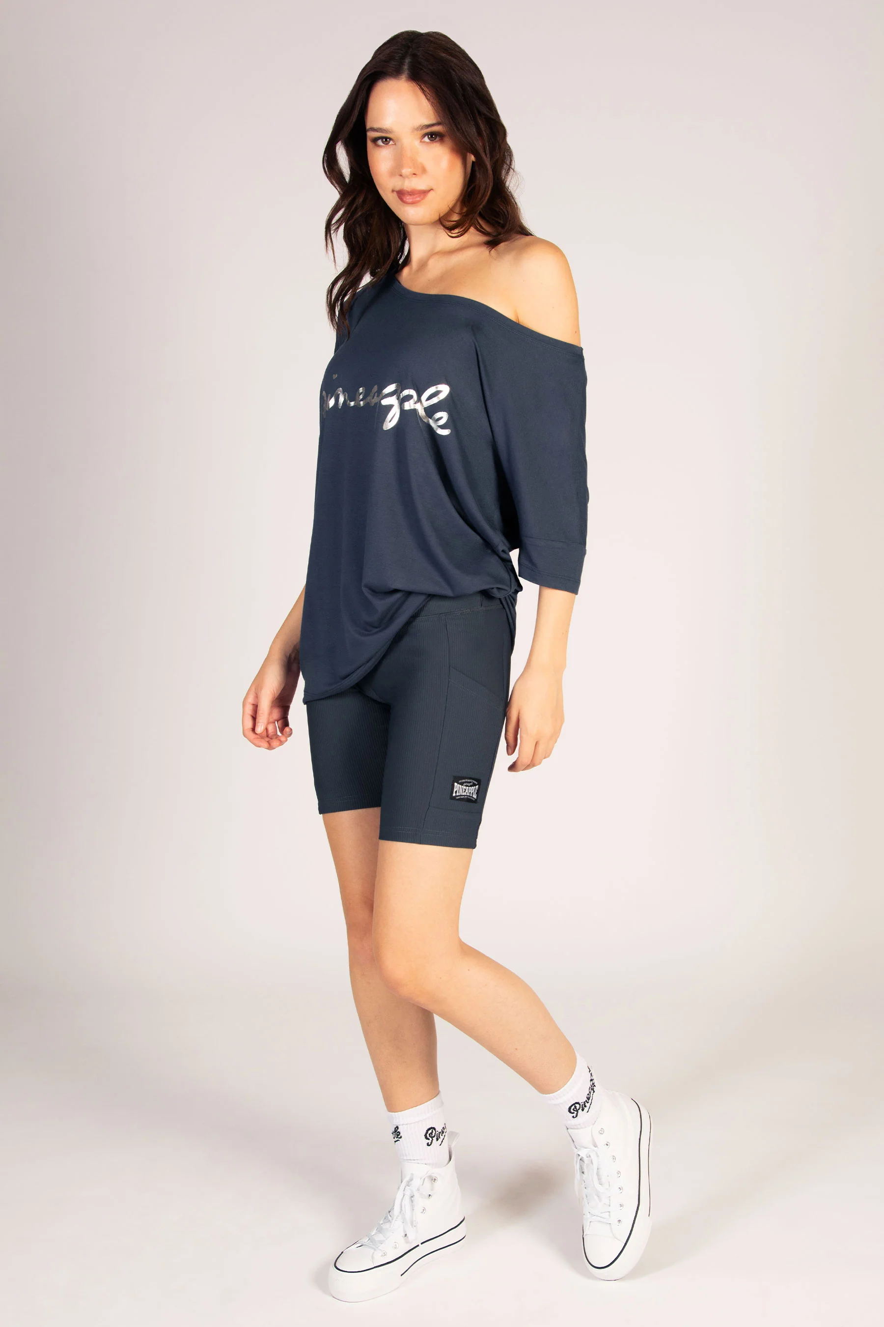 Rib Cycling Shorts with Pocket - Image 4
