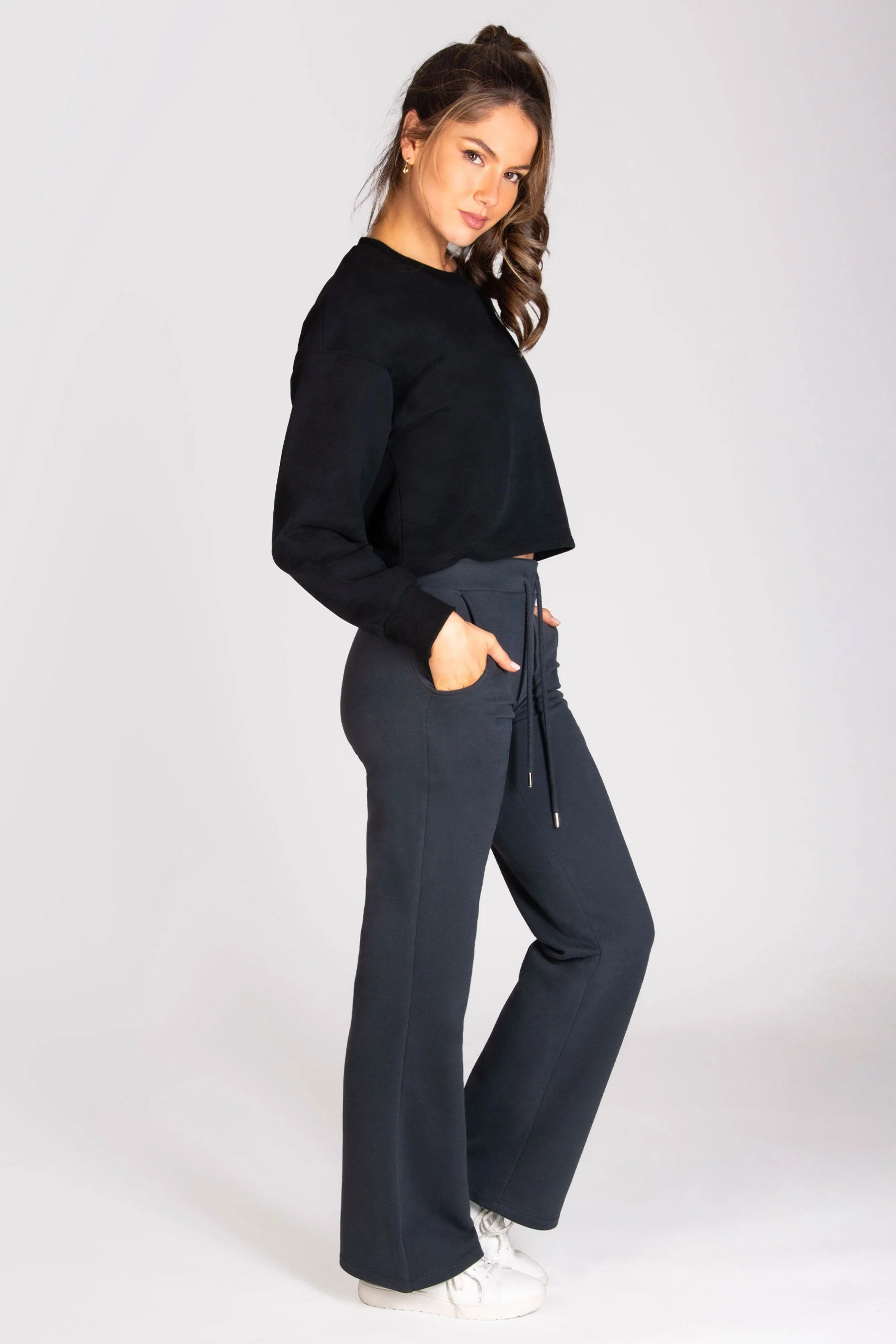 Essential Wide Leg Joggers - Image 3