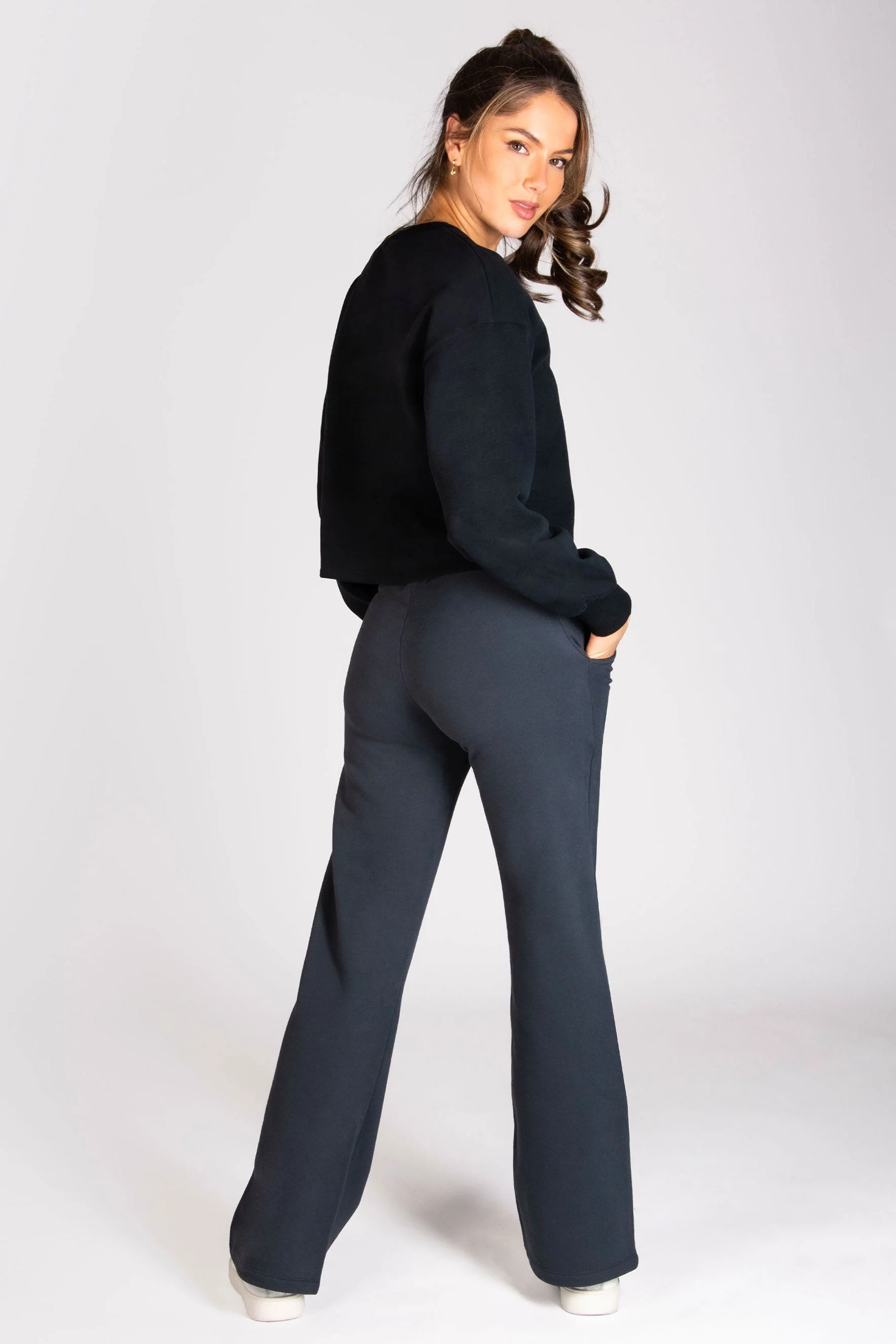 Essential Wide Leg Joggers - Image 4