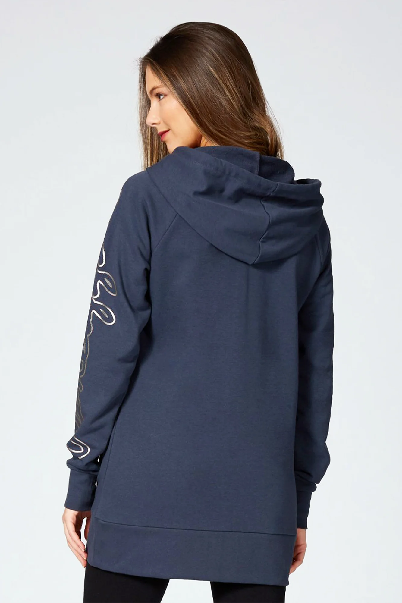 Longline Logo Hoodie - Image 4