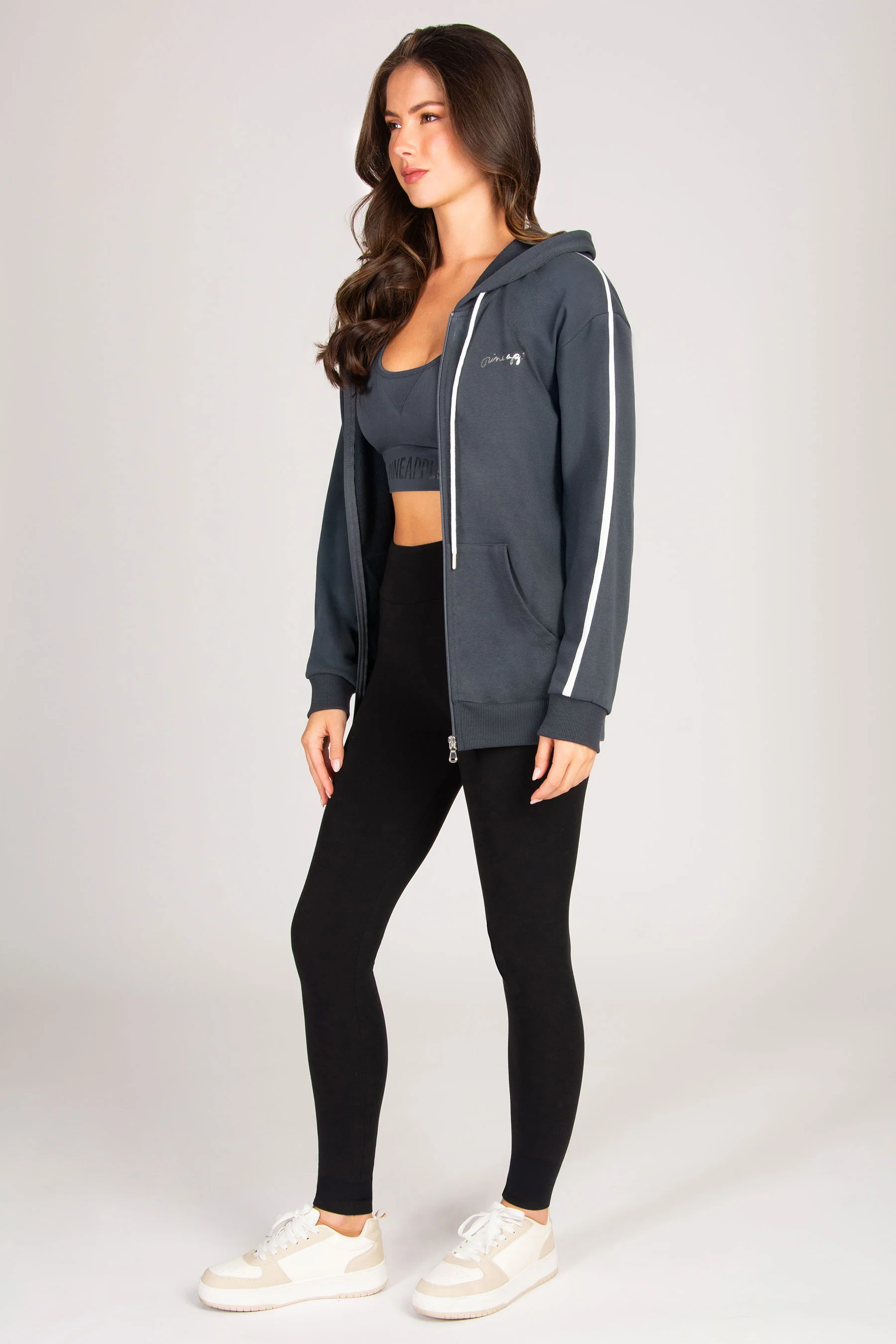 Stripe Zip Hoodie - Image 4