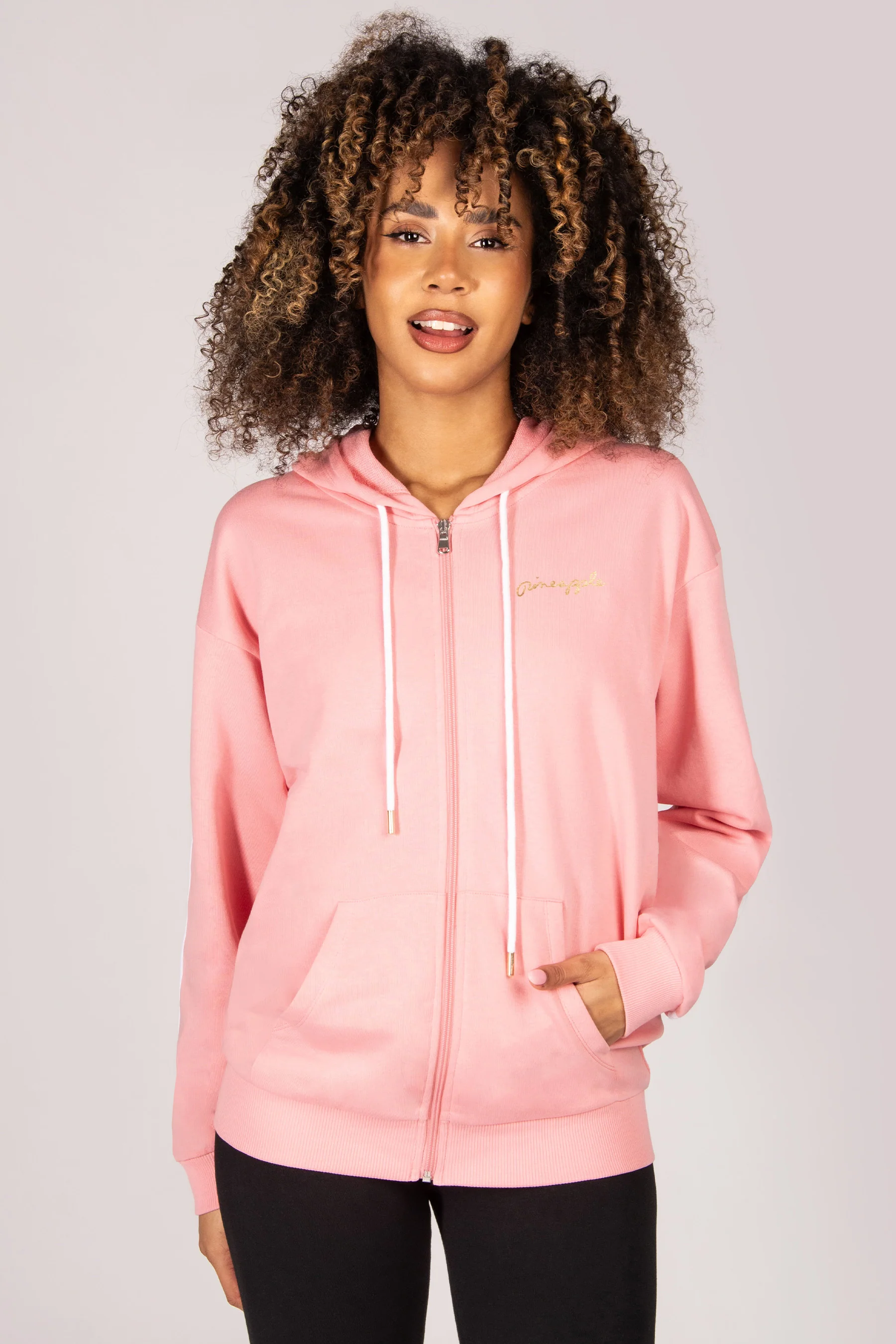 Stripe Zip Hoodie