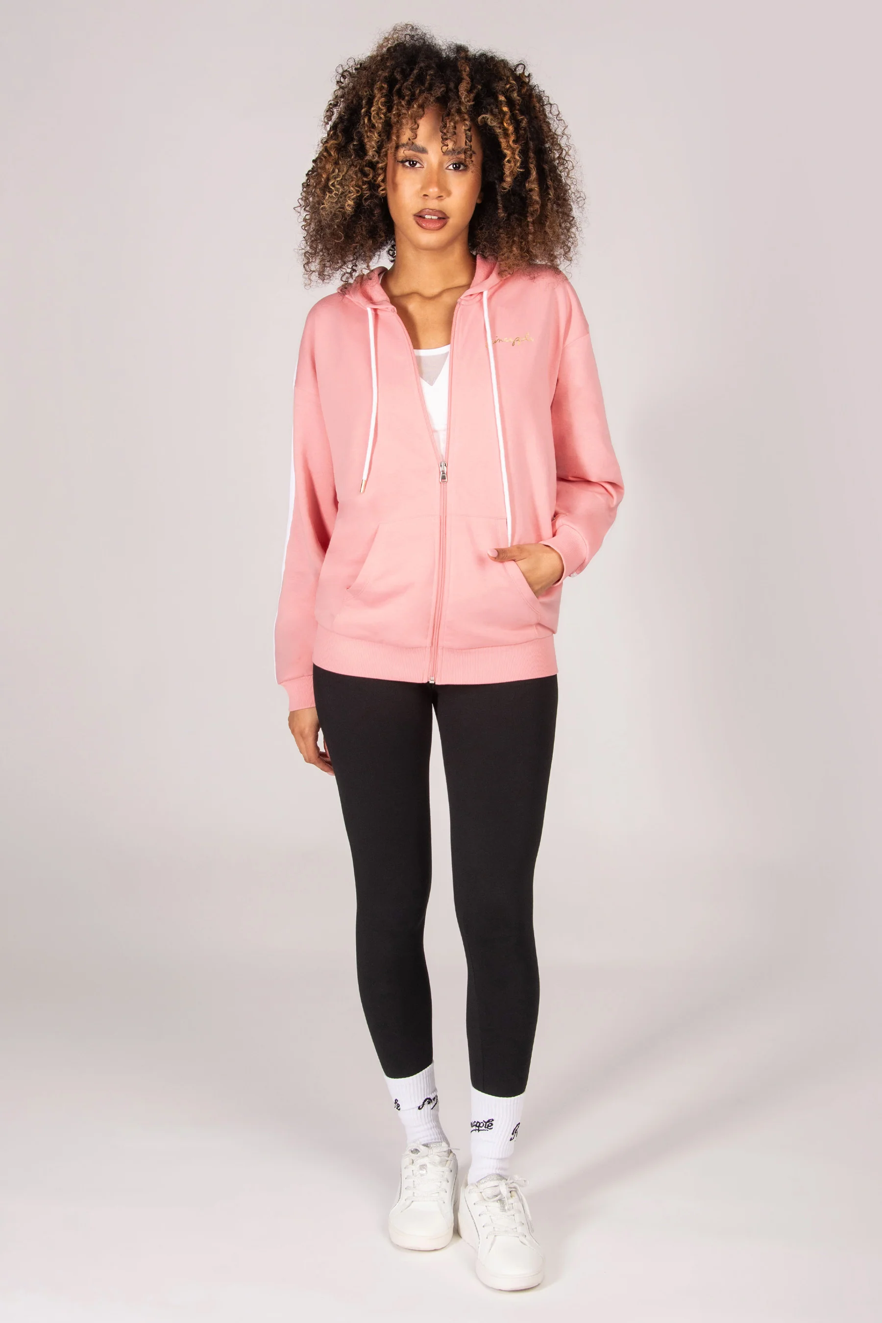 Stripe Zip Hoodie - Image 2
