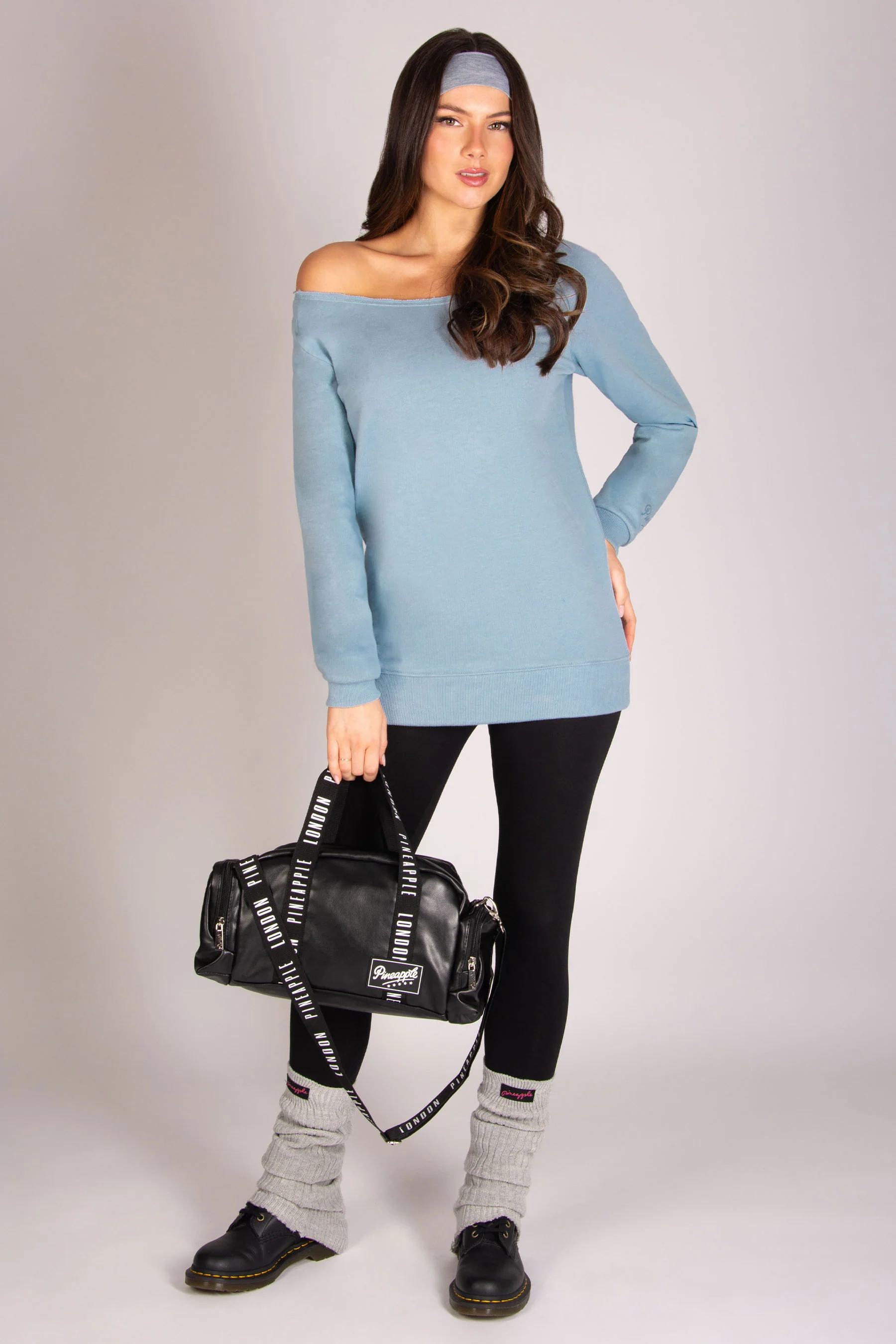 Off Shoulder Longline Sweat Top - Image 3