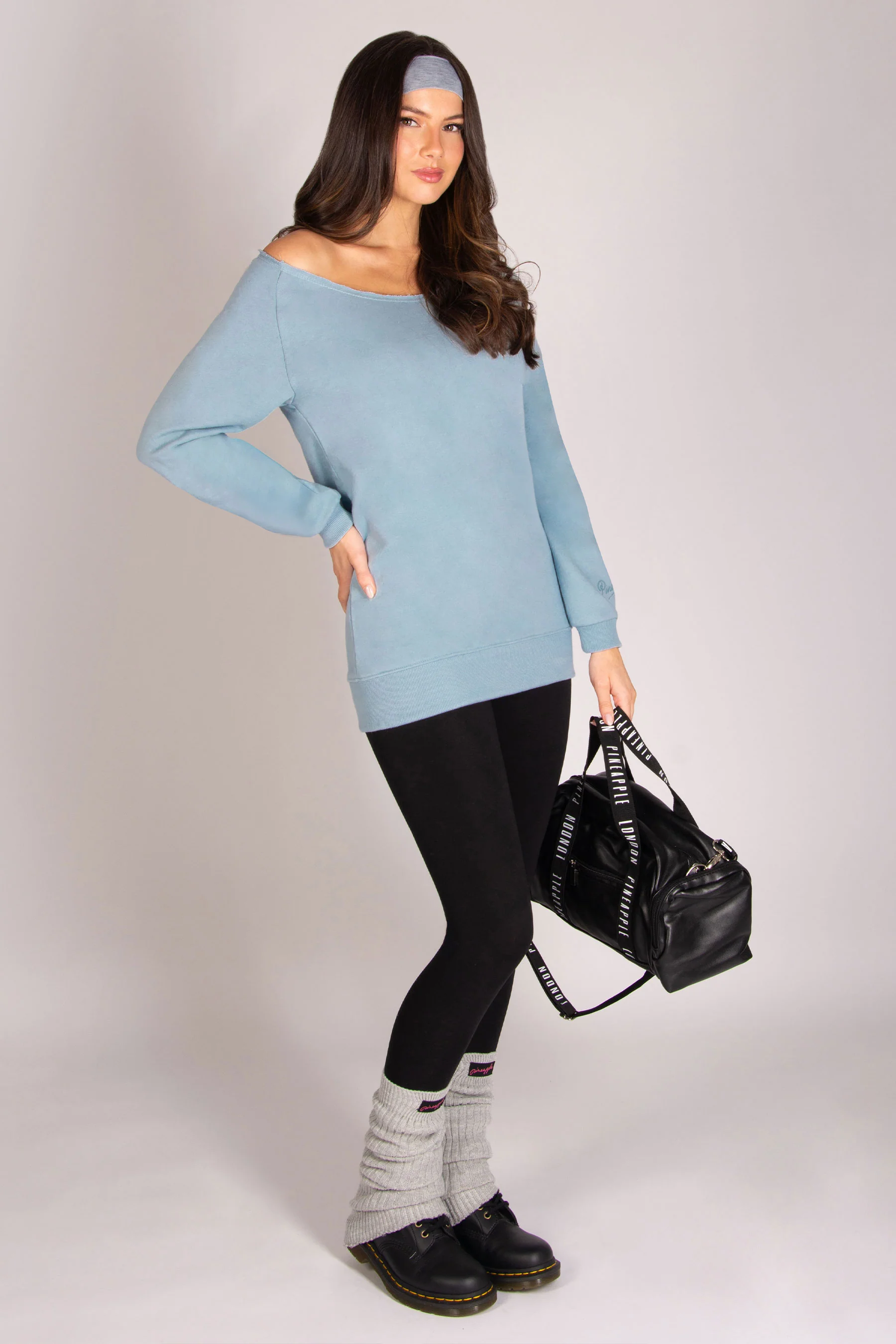 Off Shoulder Longline Sweat Top - Image 4