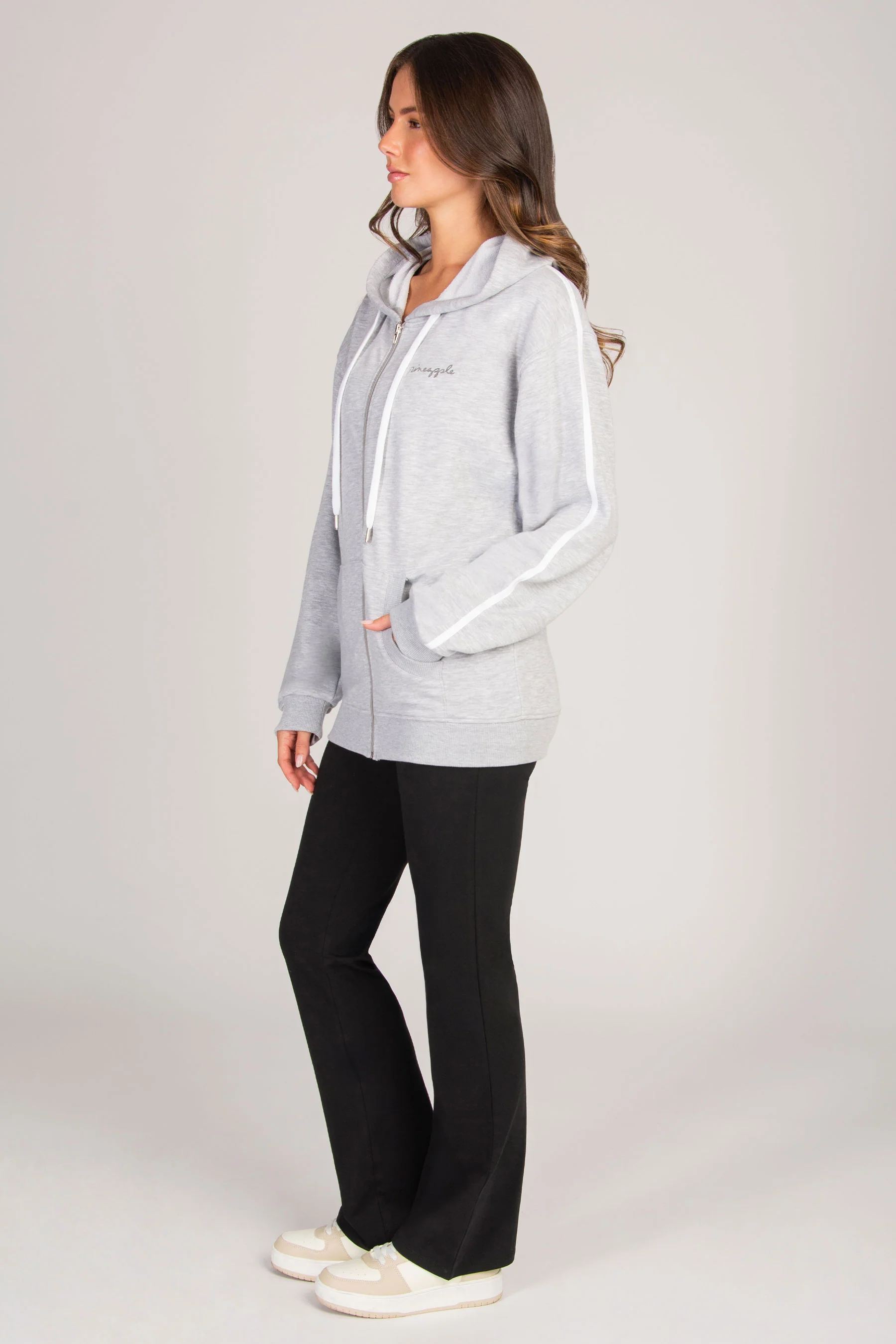 Stripe Zip Hoodie - Image 5