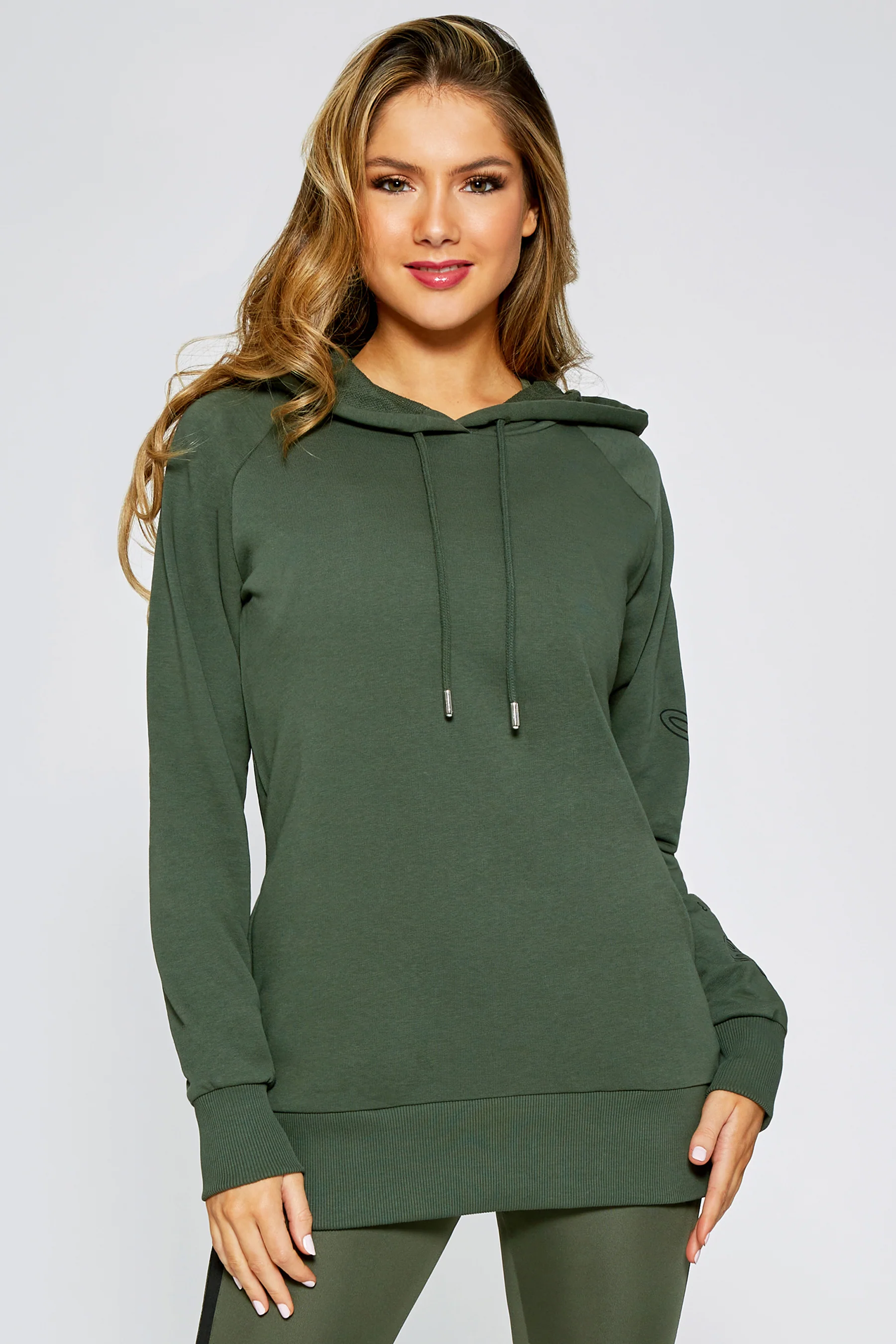 Longline Logo Hoodie