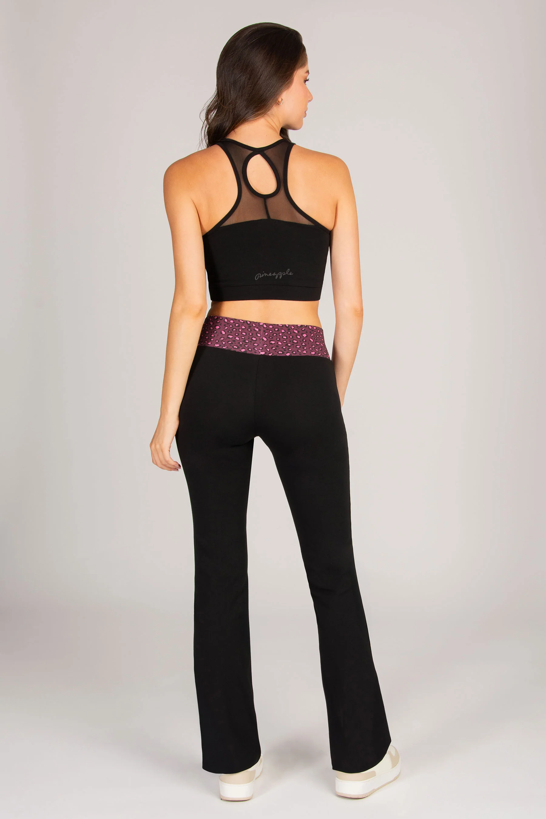 Contrast Band Bootcut Jersey Trousers - Image 6