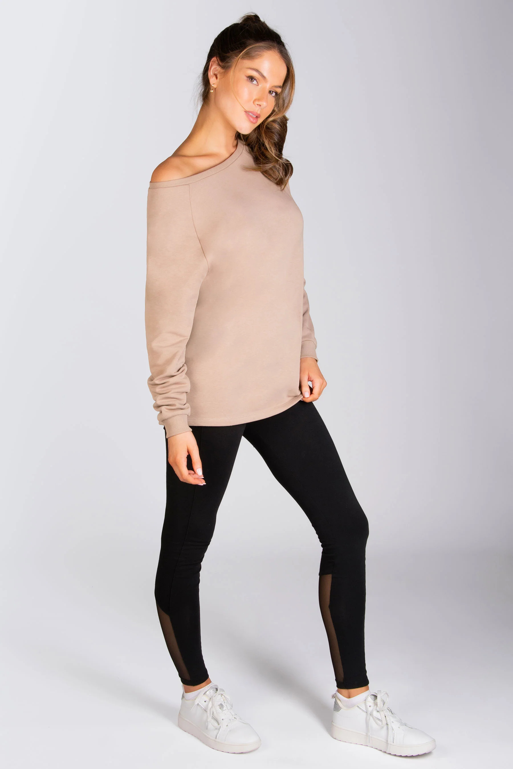 Longline Off Shoulder Sweater - Image 3