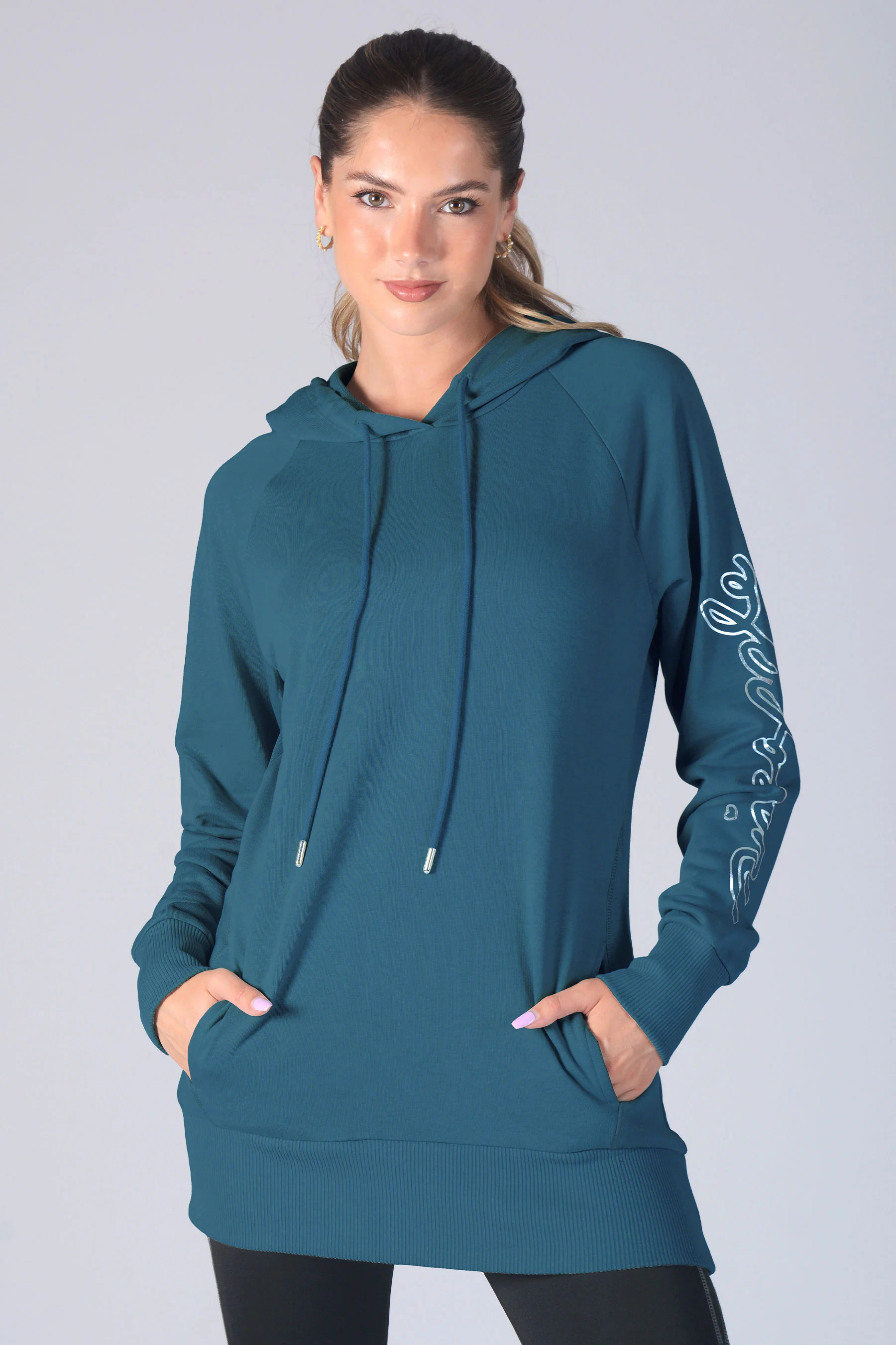 Longline Logo Hoodie