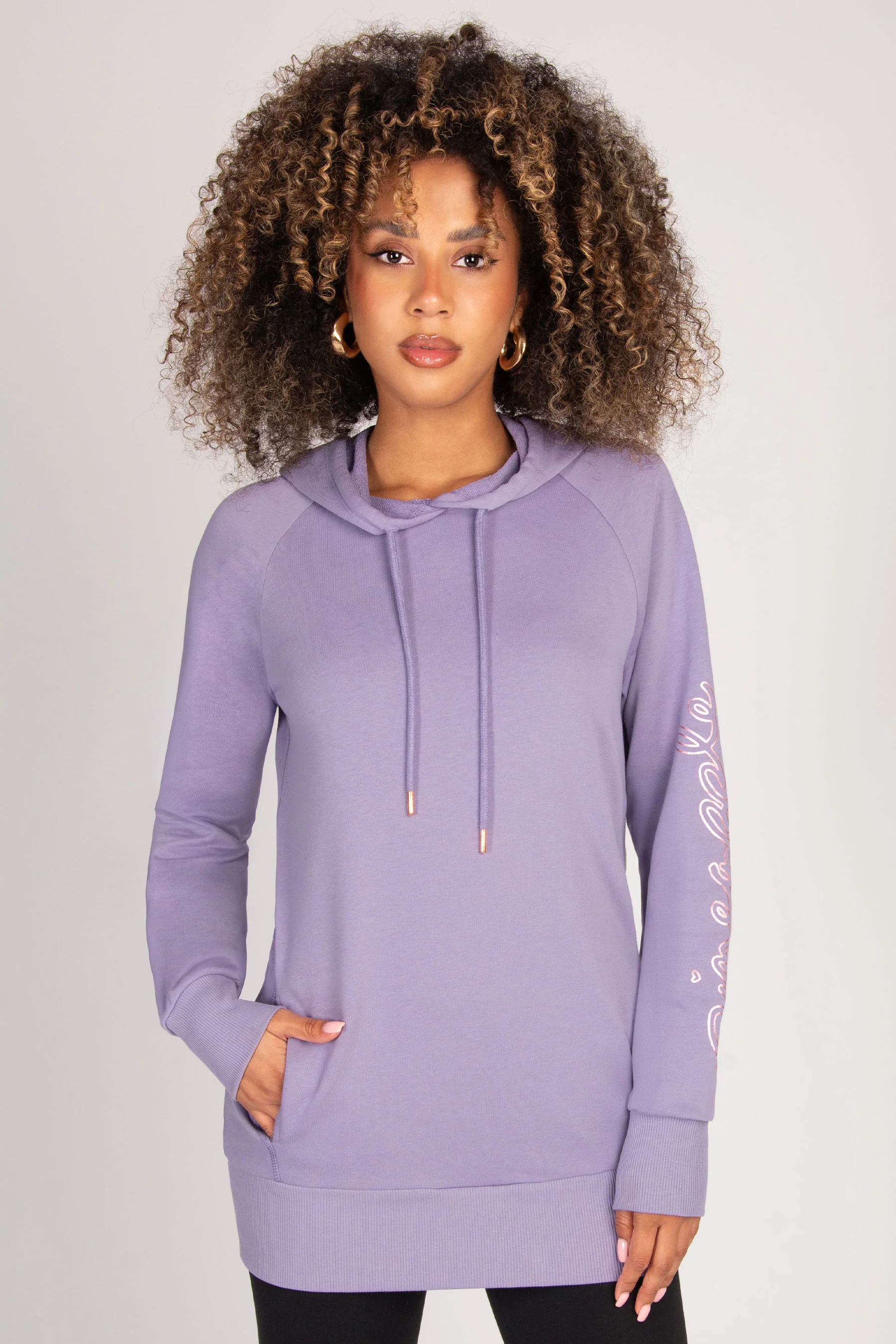 Longline Logo Hoodie