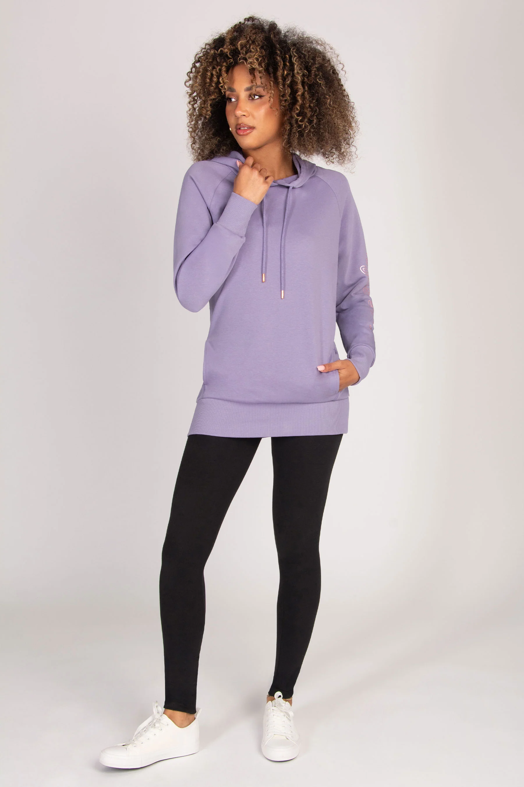 Longline Logo Hoodie - Image 3